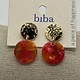 Biba  Oorbellen Biba goud/rood