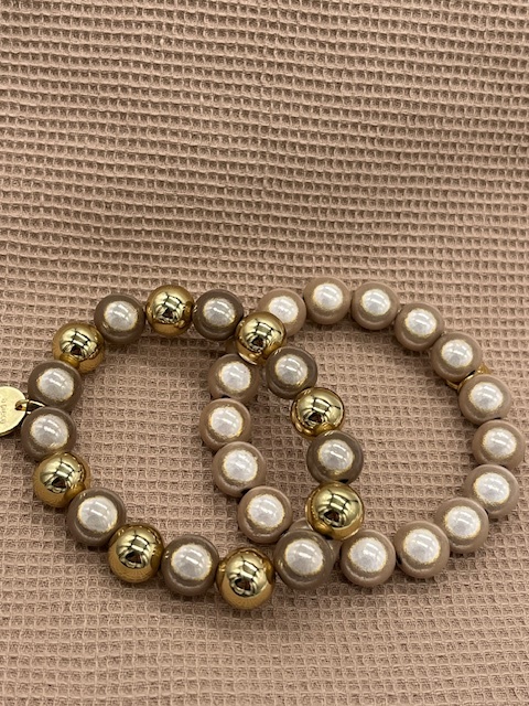Biba  Armbandjes goud/taupe