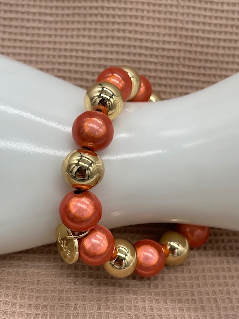 Biba  Armbandje Biba goud /oranje