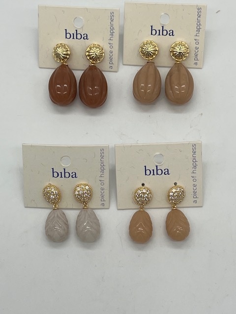 Biba  Oorbellen Biba goud/grijs