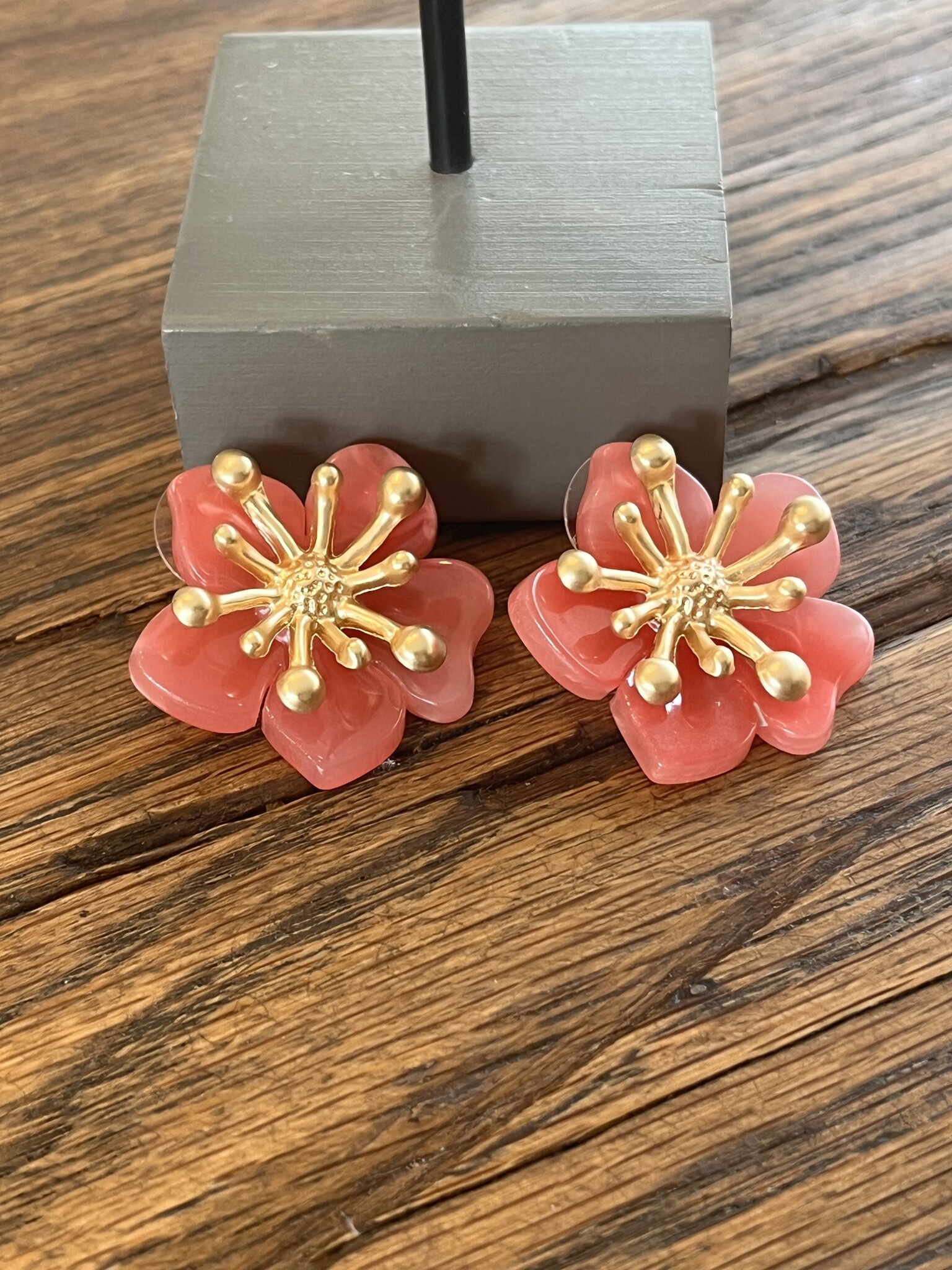 Biba  Oorbellen Biba goud/fuchsia