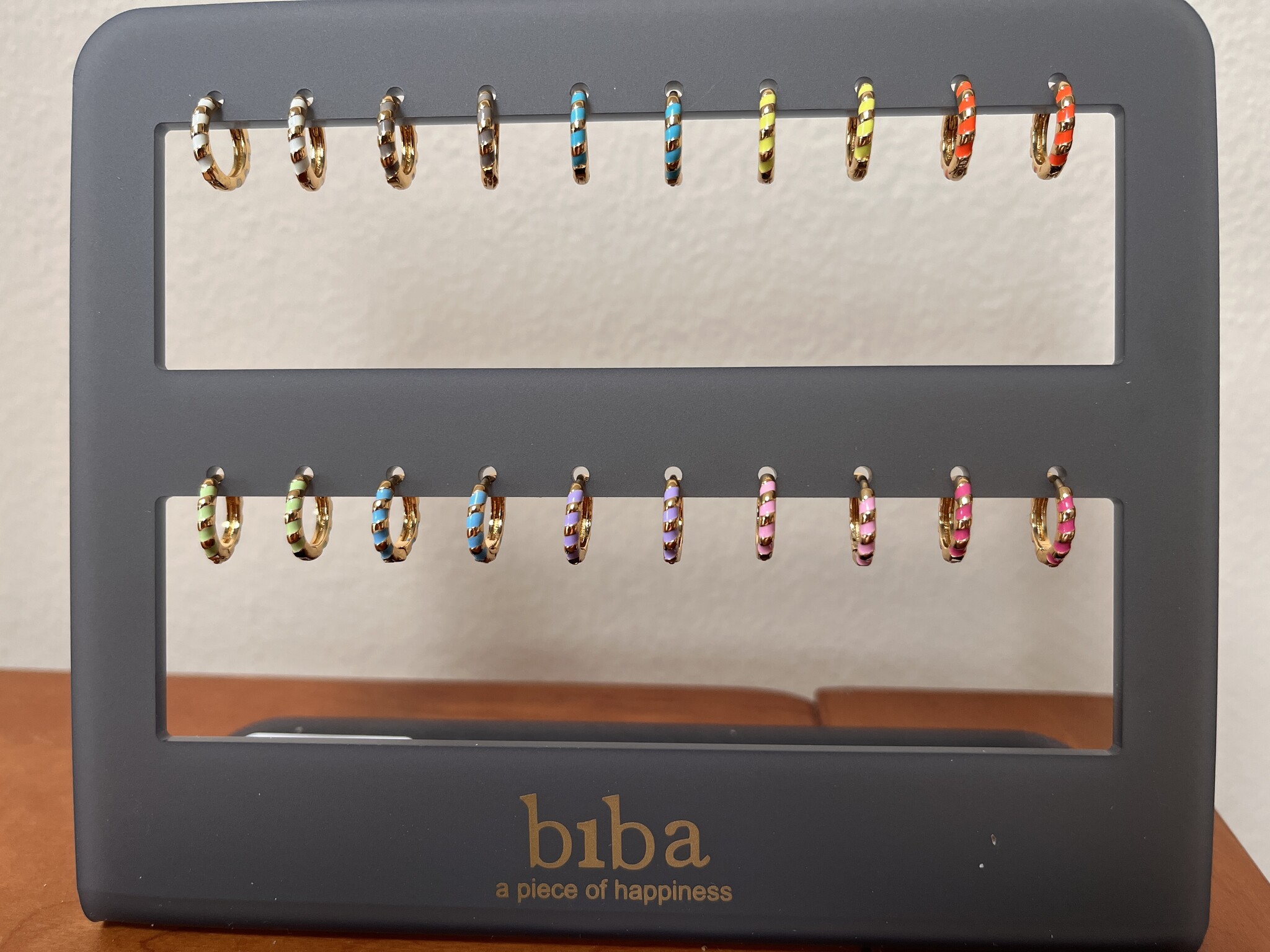 Biba Oorbellen Biba goud/groen