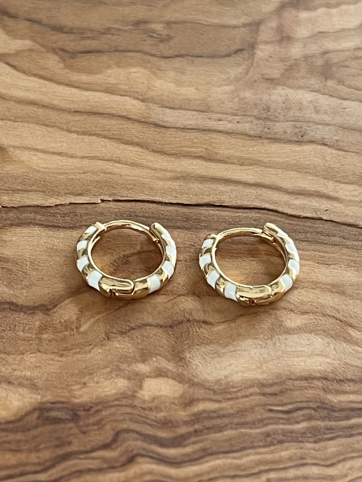 Biba Oorbellen Biba goud/wit
