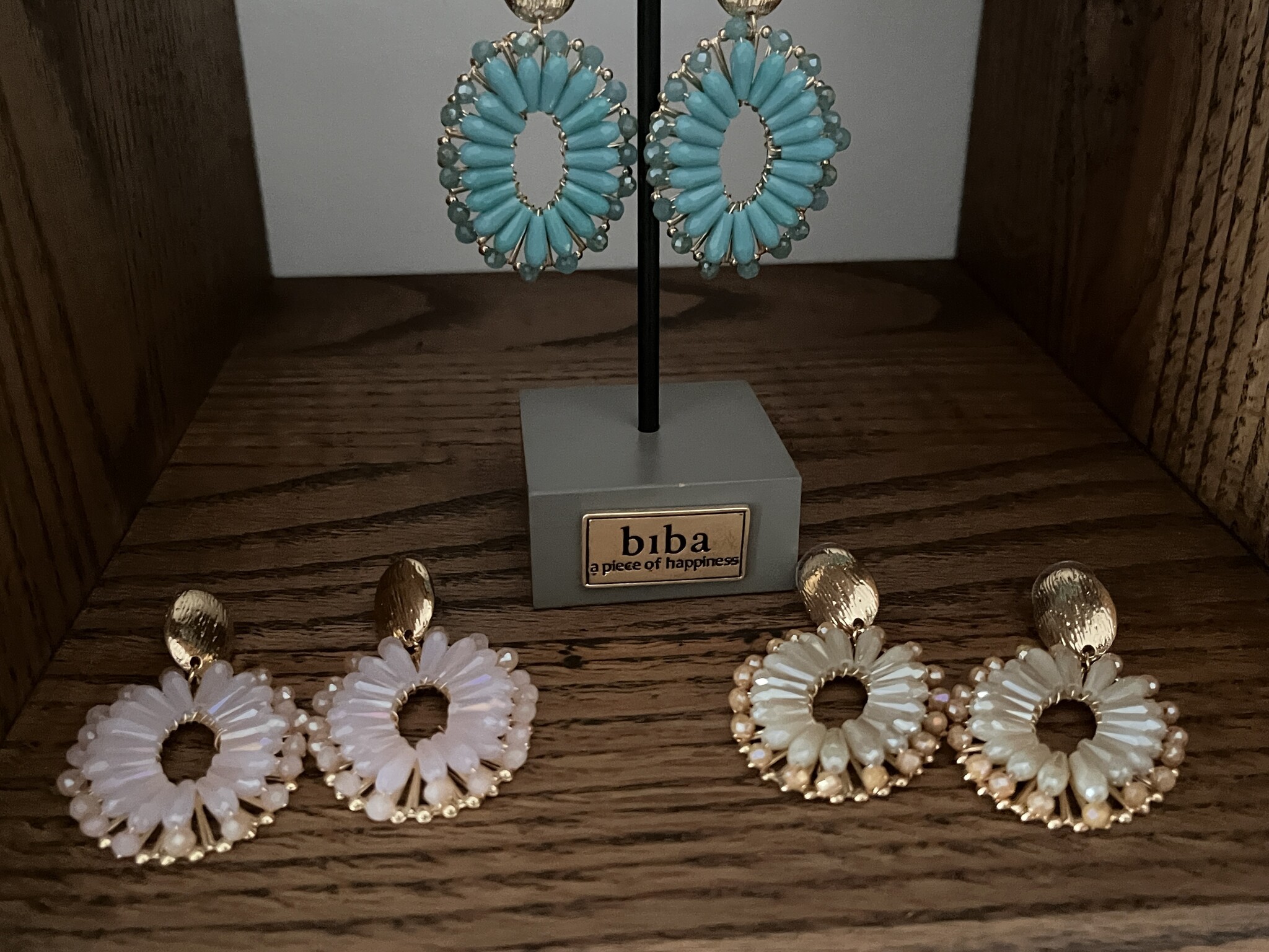 Biba Oorbellen Biba goud/roze