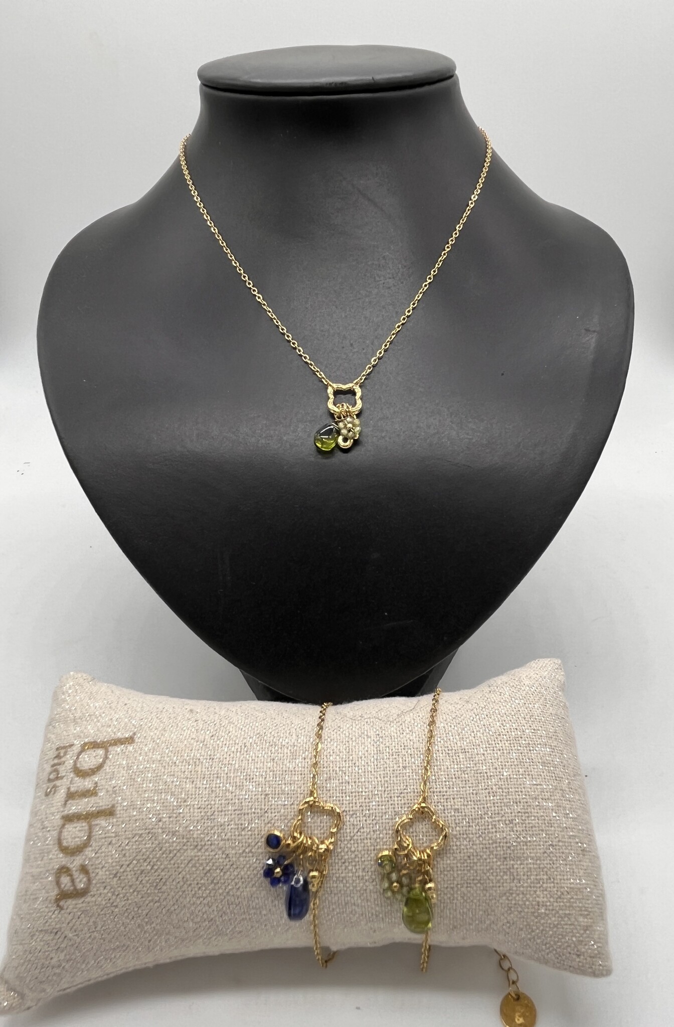 Liet&Joliet Ketting Liet&Joliet  Stainless Steel groen/goud