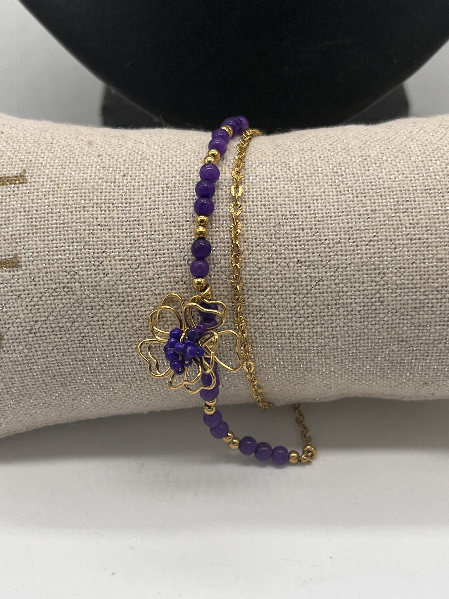 Liet&Joliet Armbandje Liet&Joliet Stainless Steel goud/paars