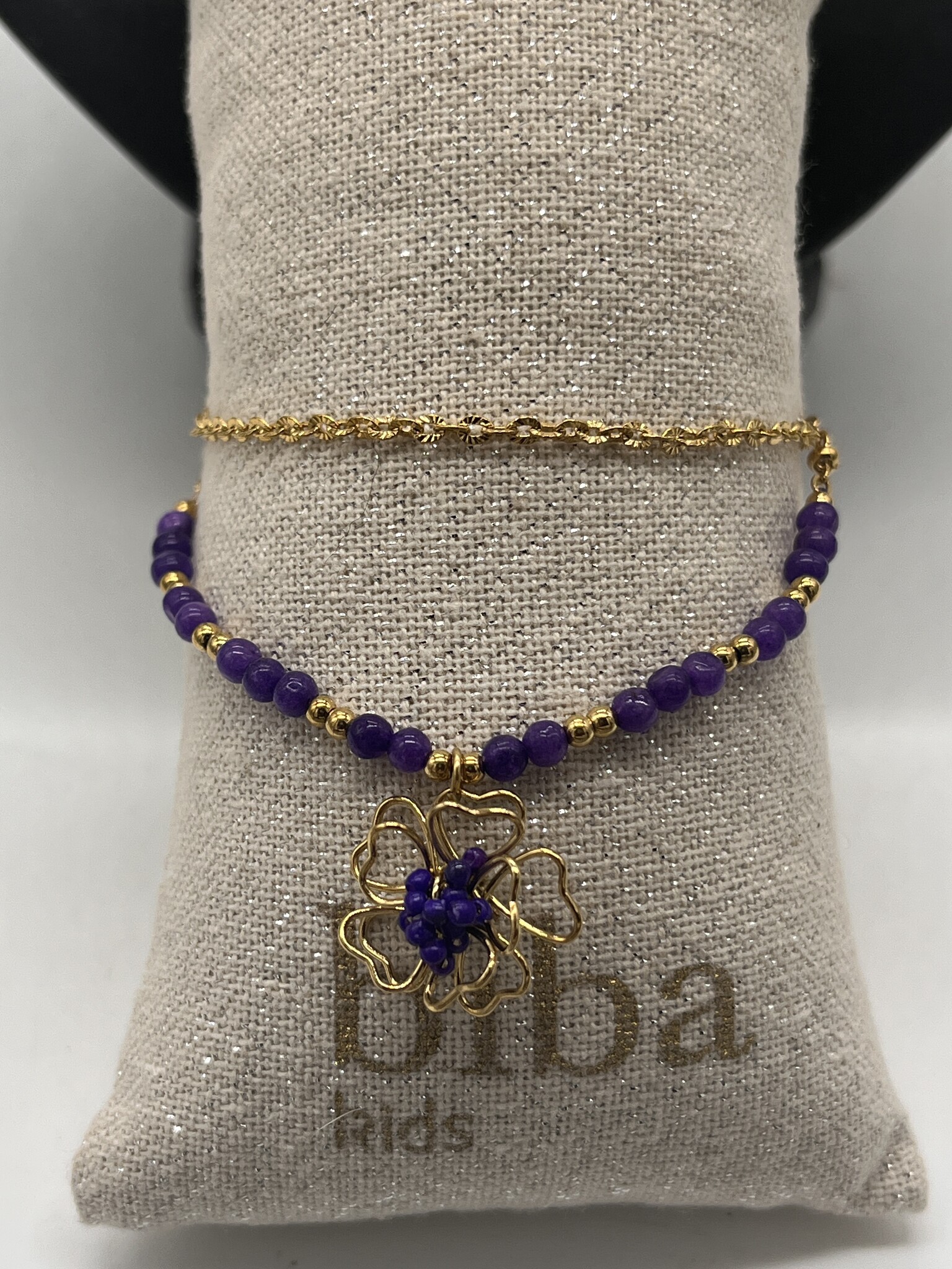 Liet&Joliet Armbandje Liet&Joliet Stainless Steel goud/paars