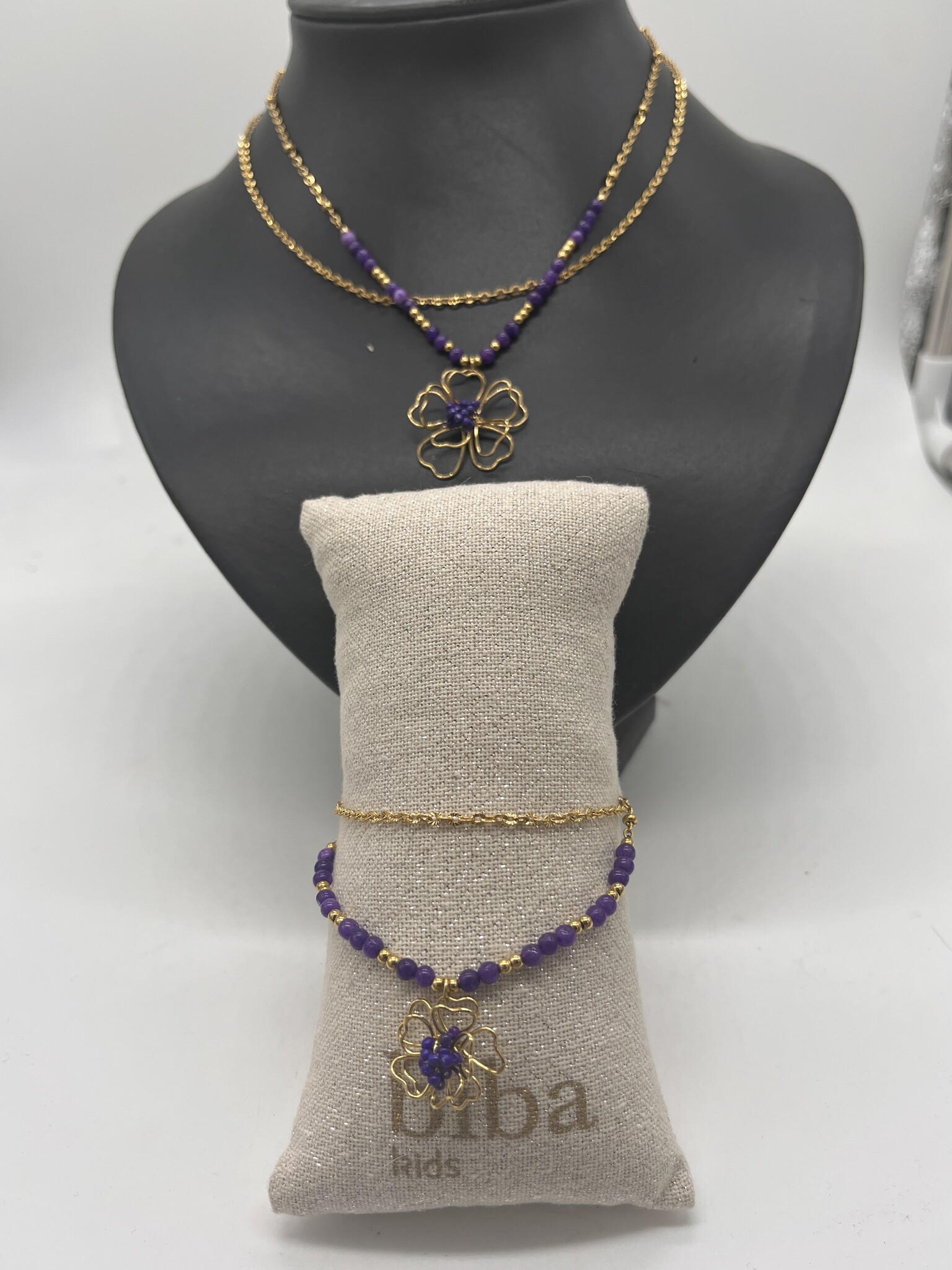 Liet&Joliet Armbandje Liet&Joliet Stainless Steel goud/paars