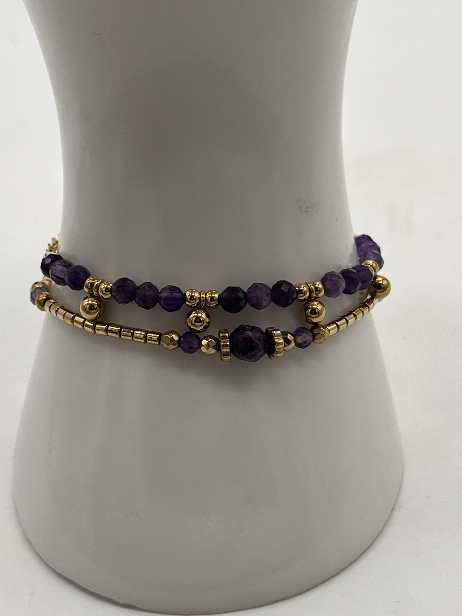 Liet&Joliet Armbandje Stailess Steel Liet&Joliet goud/paars