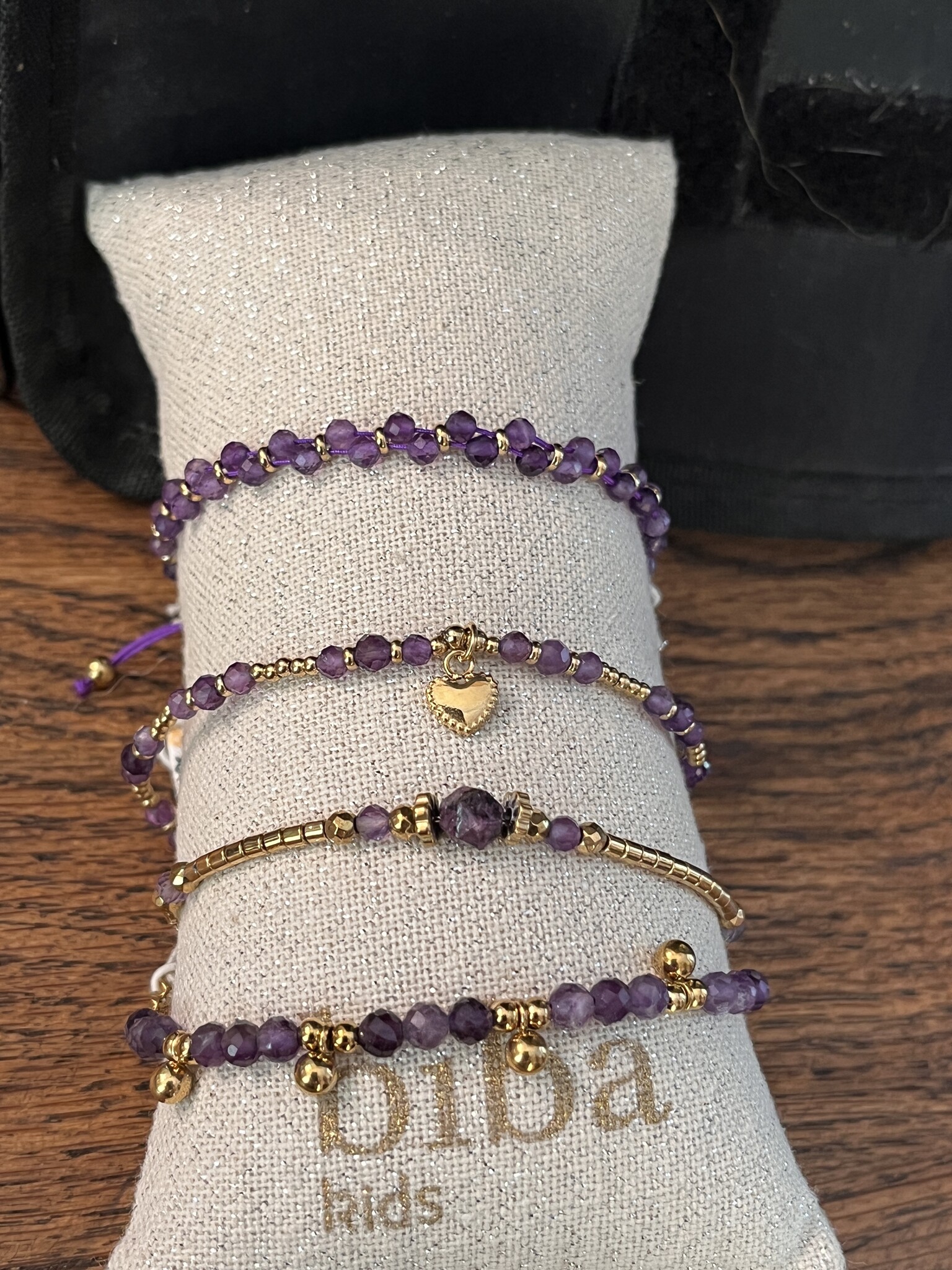 Liet&Joliet Armbandje Stailess Steel Liet&Joliet  goud/paars