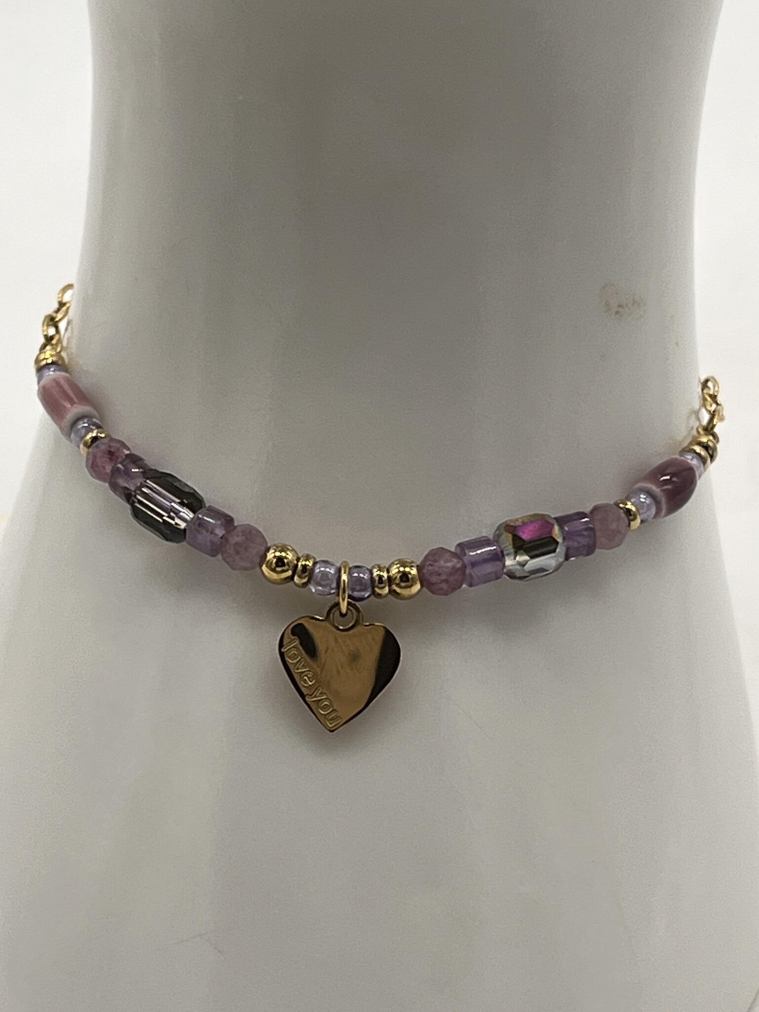 Liet&Joliet Armbandje Liet&Joliet Stainless Steel goud/paars