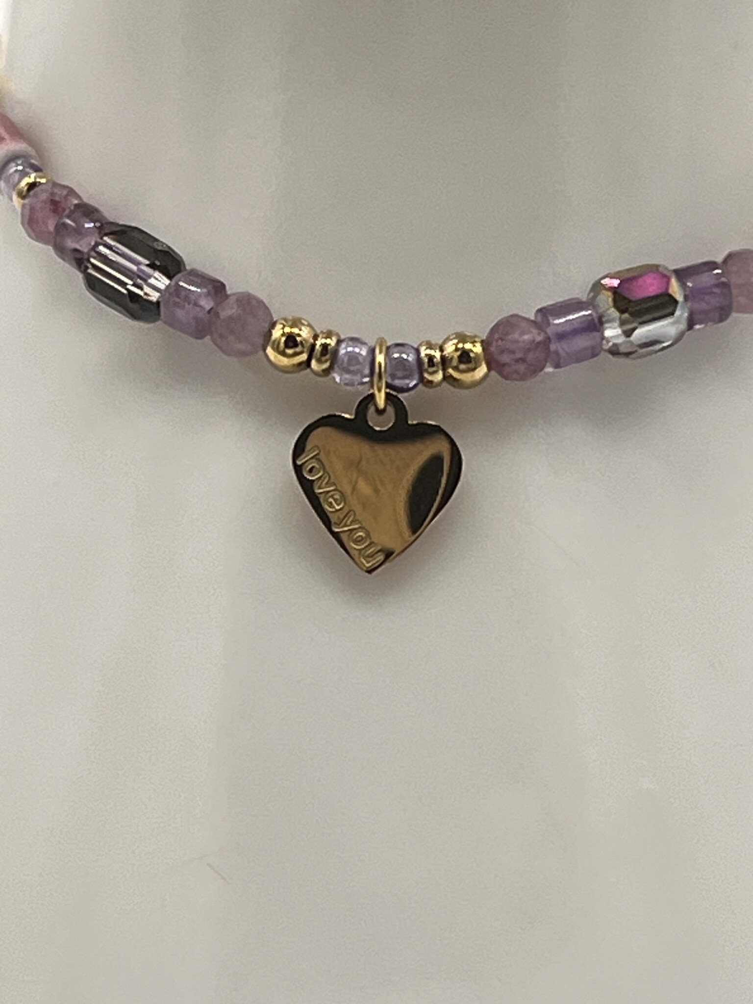 Liet&Joliet Armbandje Liet&Joliet Stainless Steel goud/paars