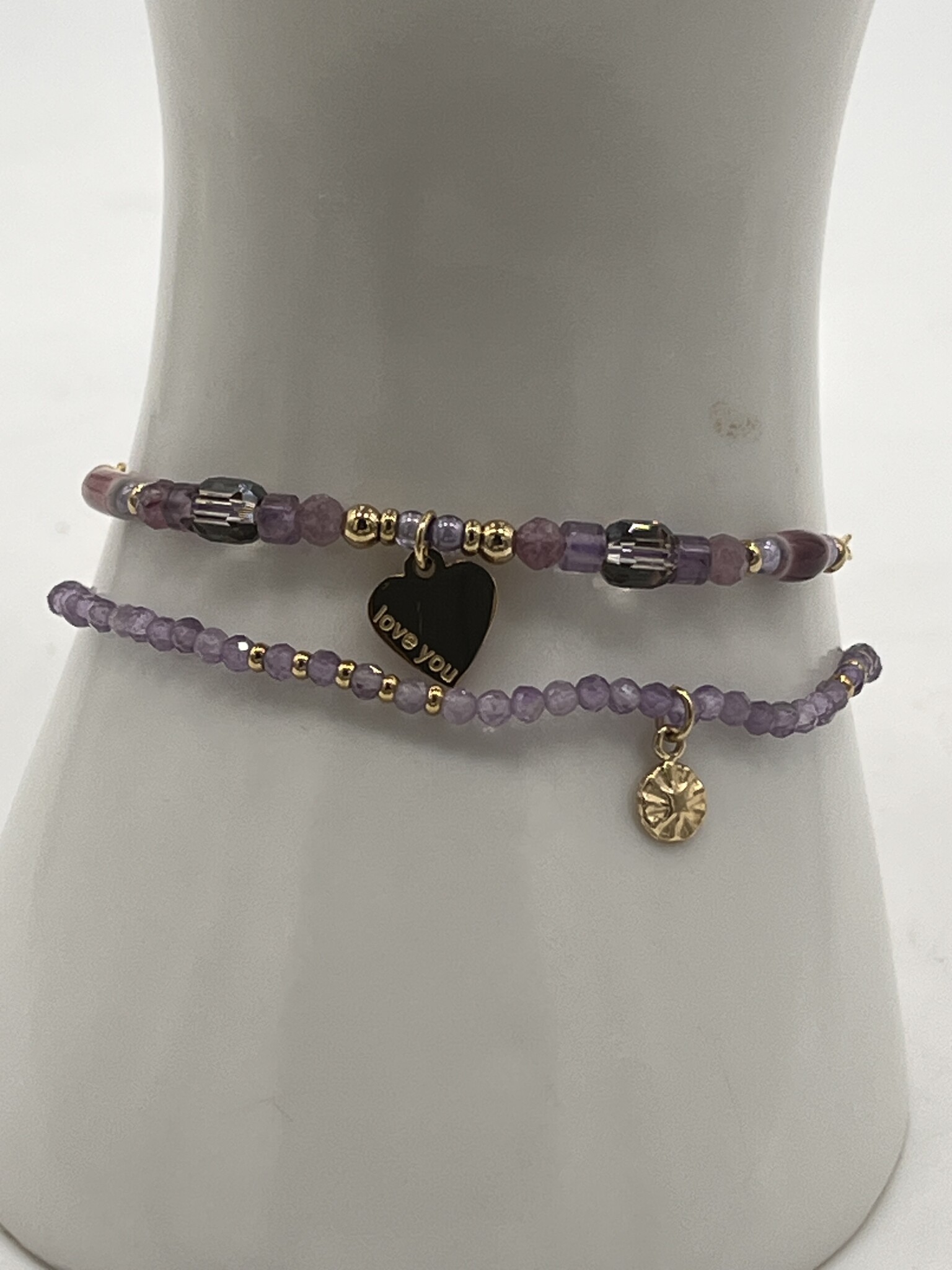 Liet&Joliet Armbandje Stailess Steel Liet&Joliet  goud/paars