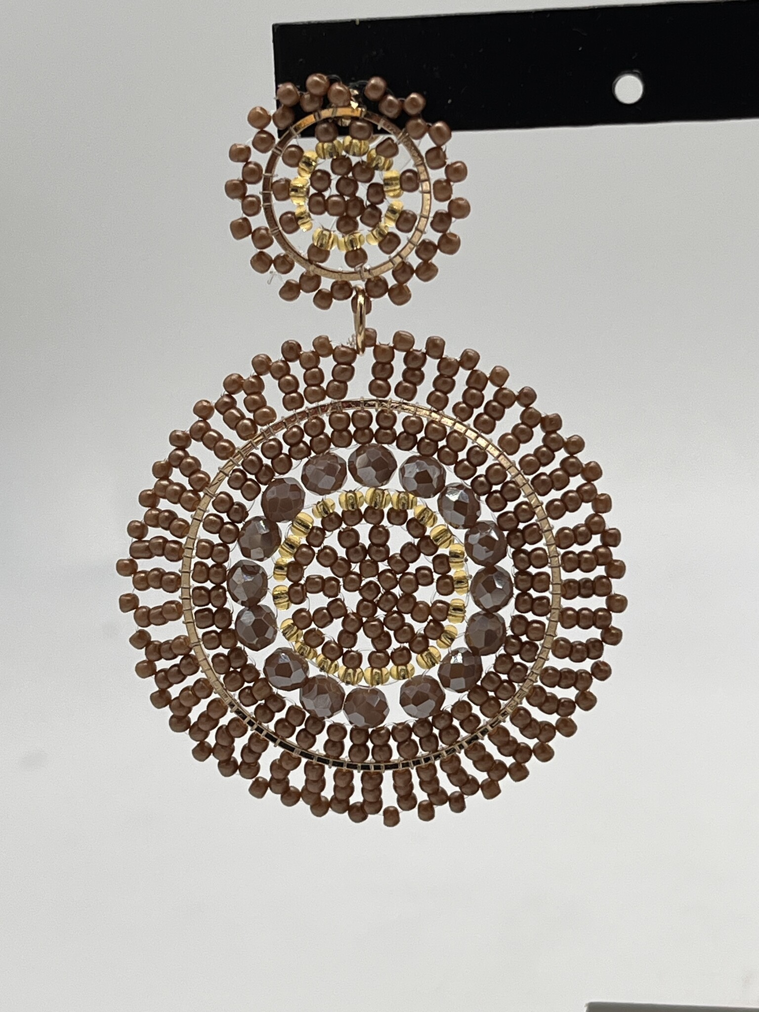 Biba Oorbellen Biba goud/bruin