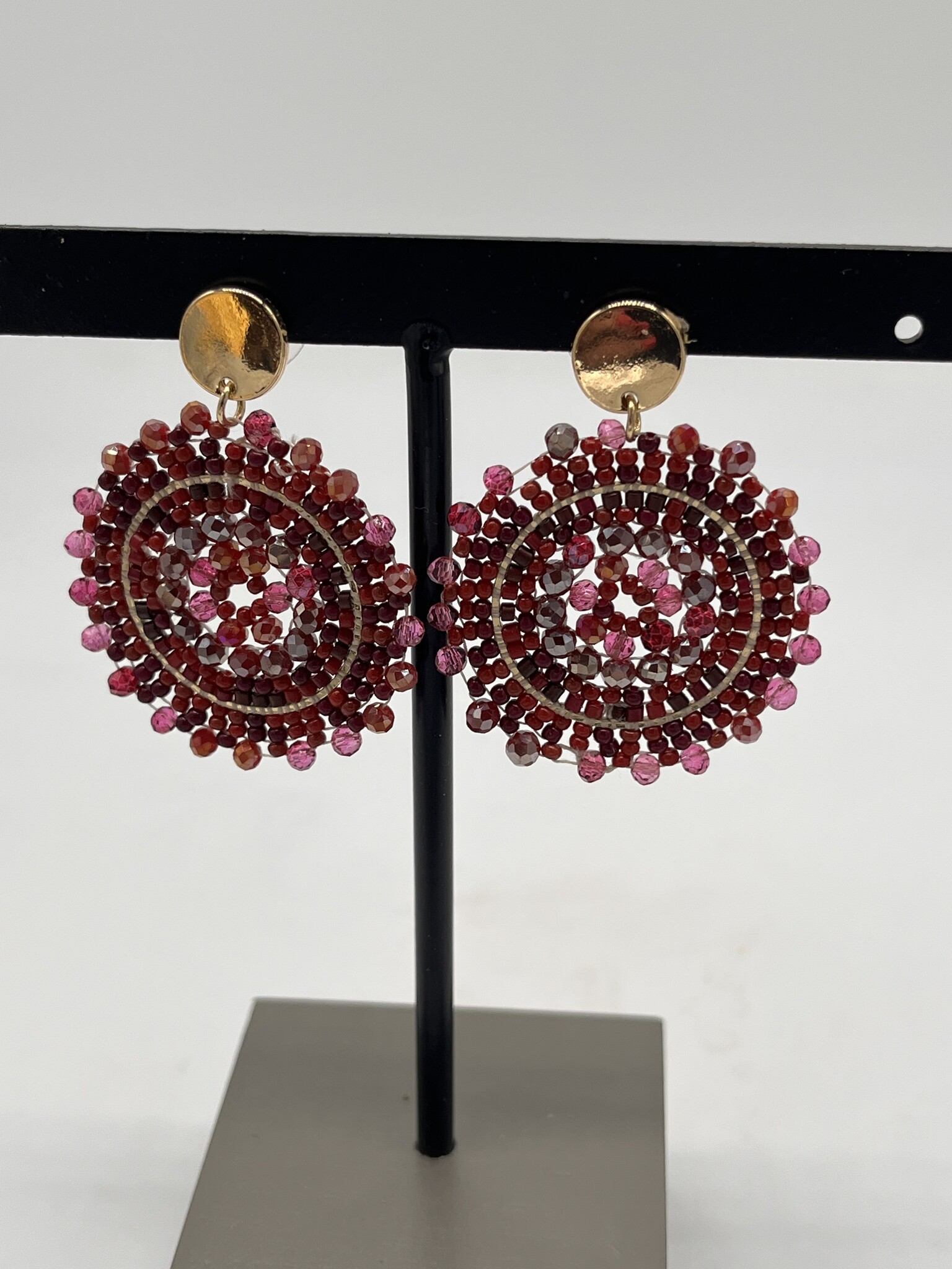 Biba Oorbellen Biba goud/rood