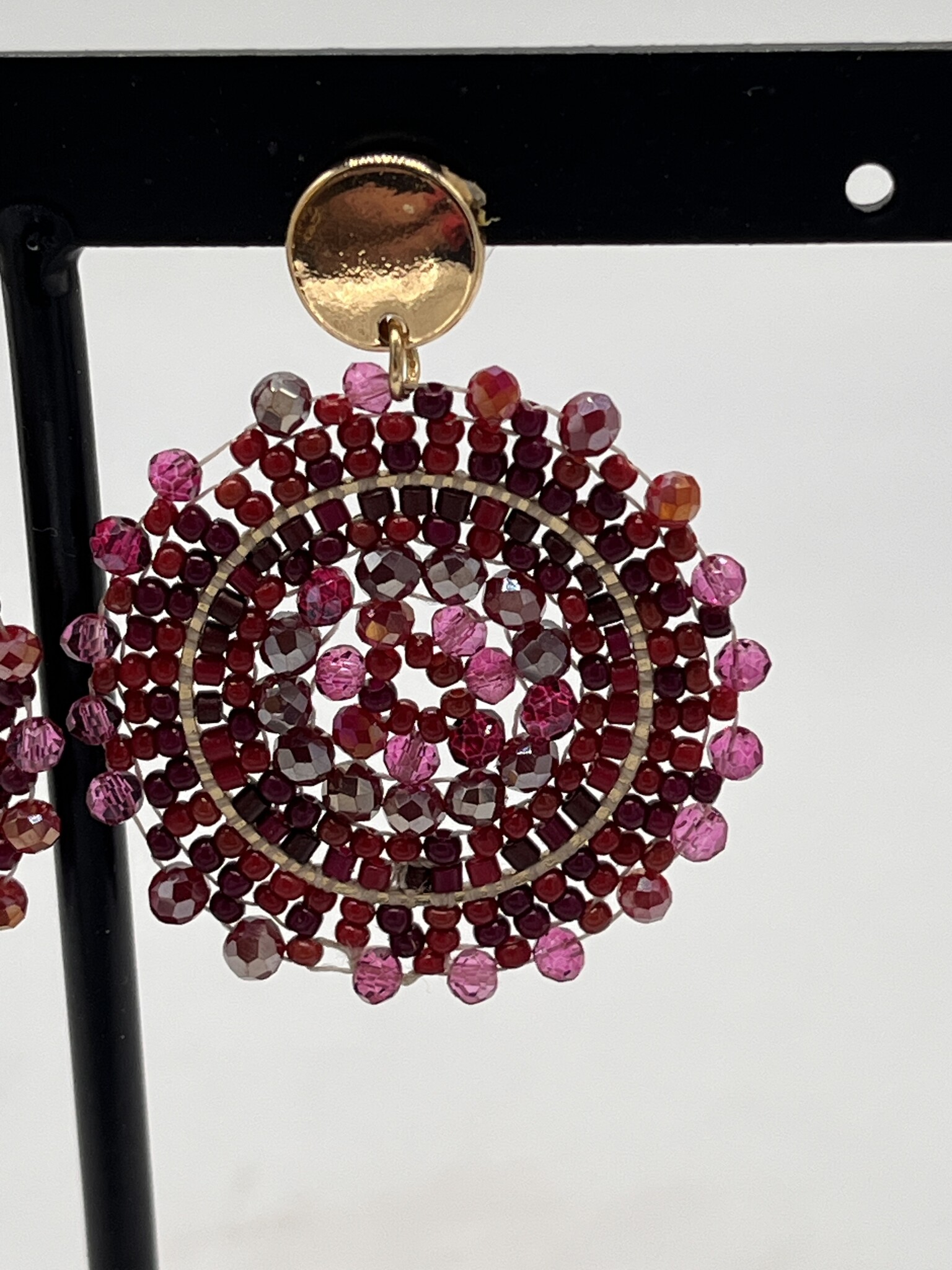 Biba Oorbellen Biba goud/rood