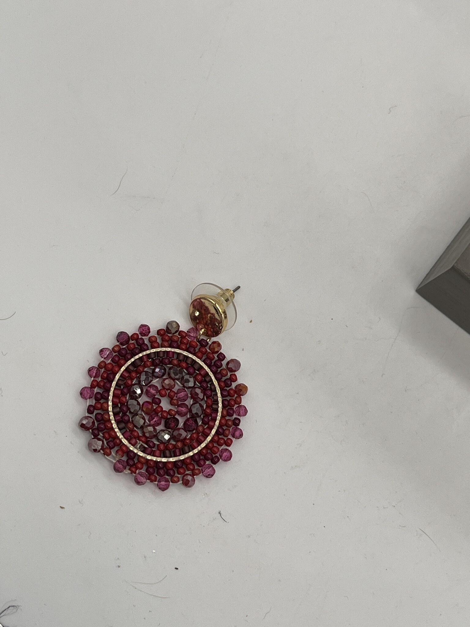 Biba Oorbellen Biba goud/rood