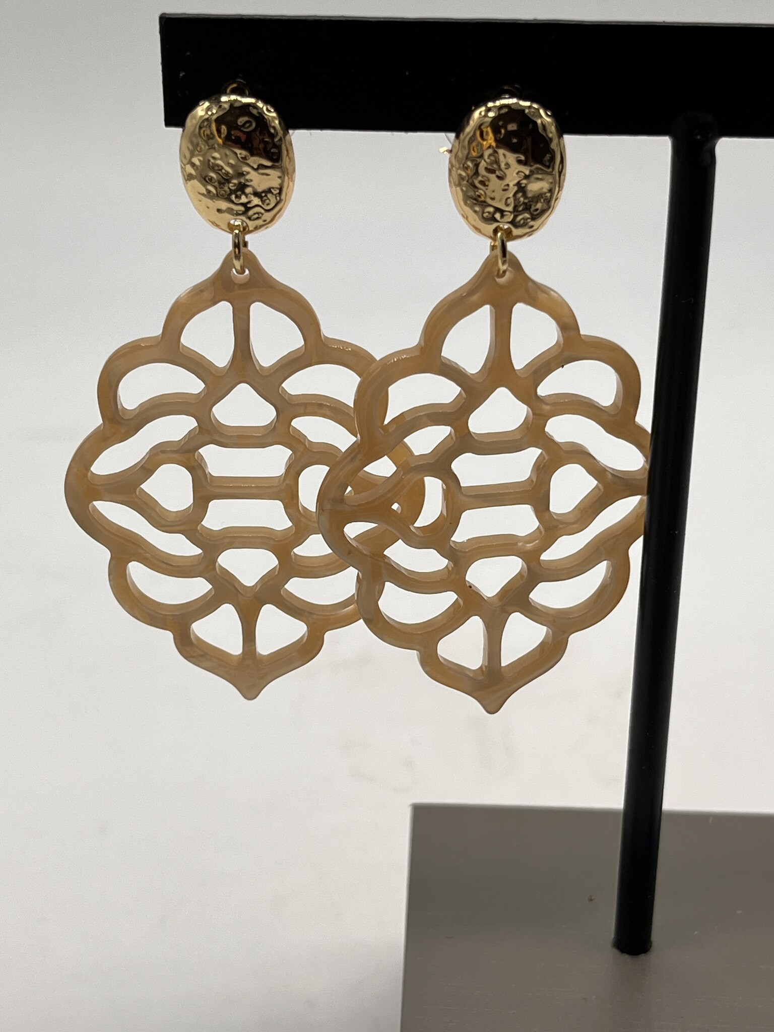 Biba Oorbellen Biba goud/bruin