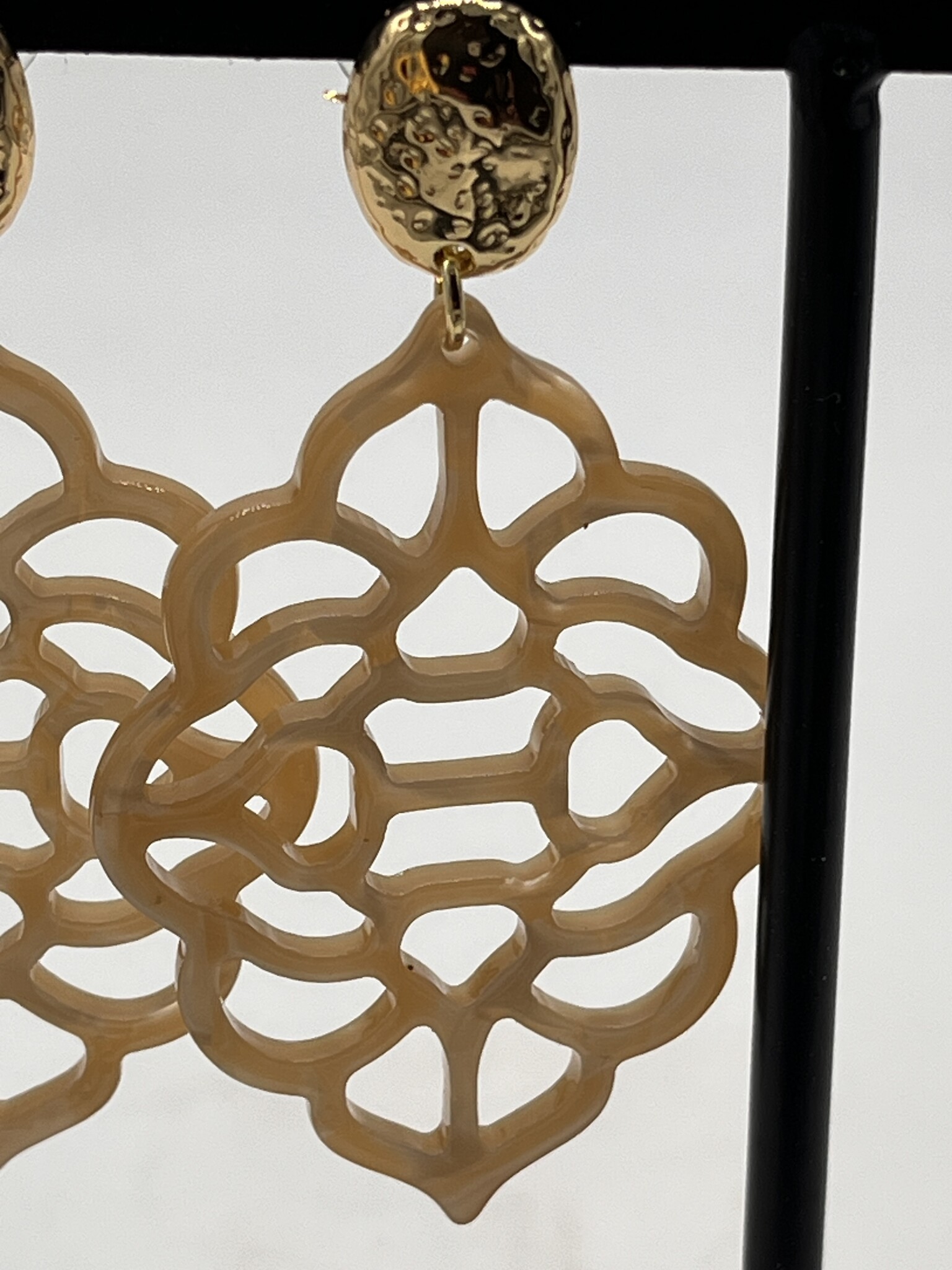 Biba Oorbellen Biba goud/bruin