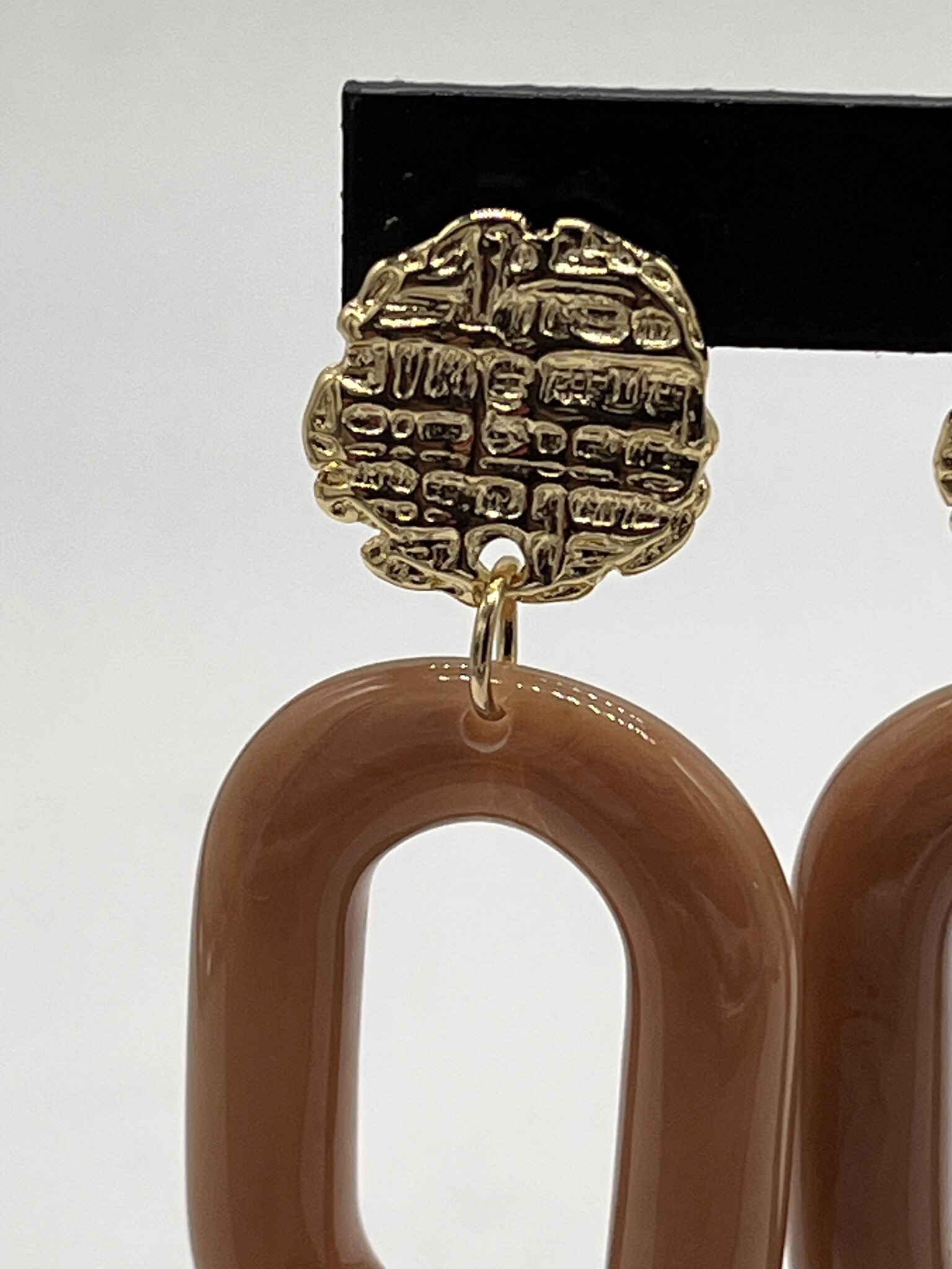 Biba Oorbellen Biba goud/bruin