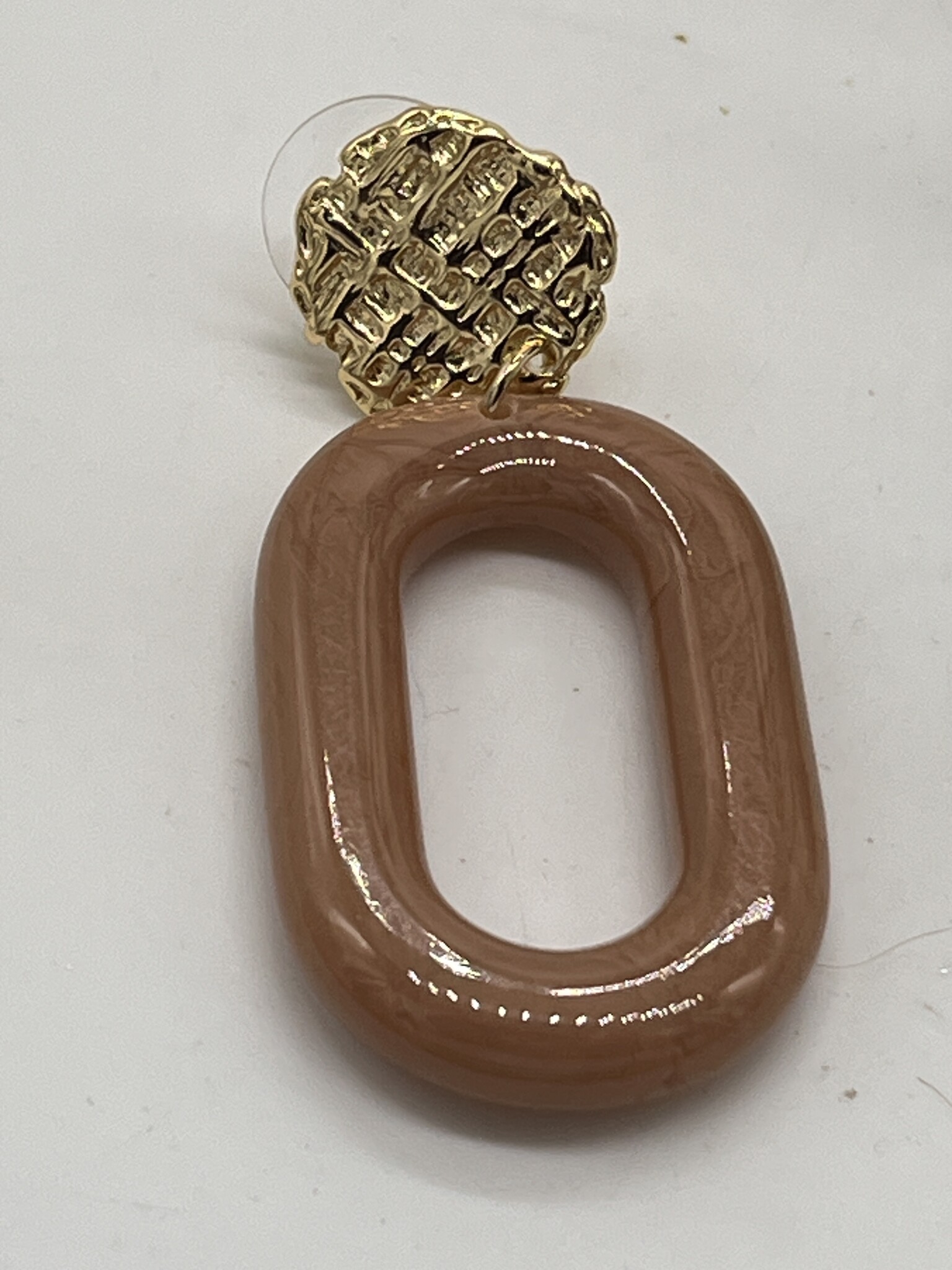 Biba Oorbellen Biba goud/bruin