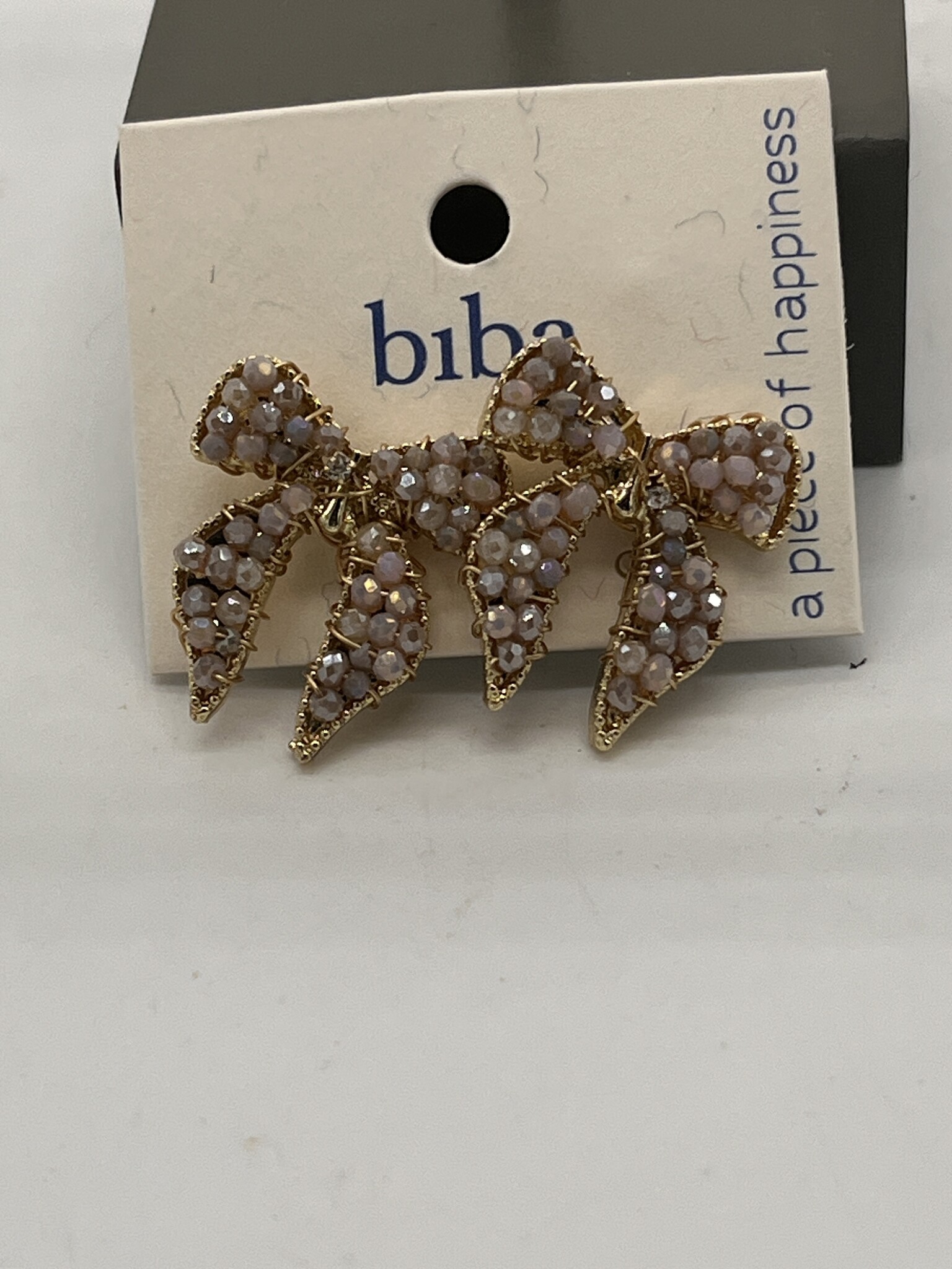Biba Oorbelln Biba goud/bruin taupe