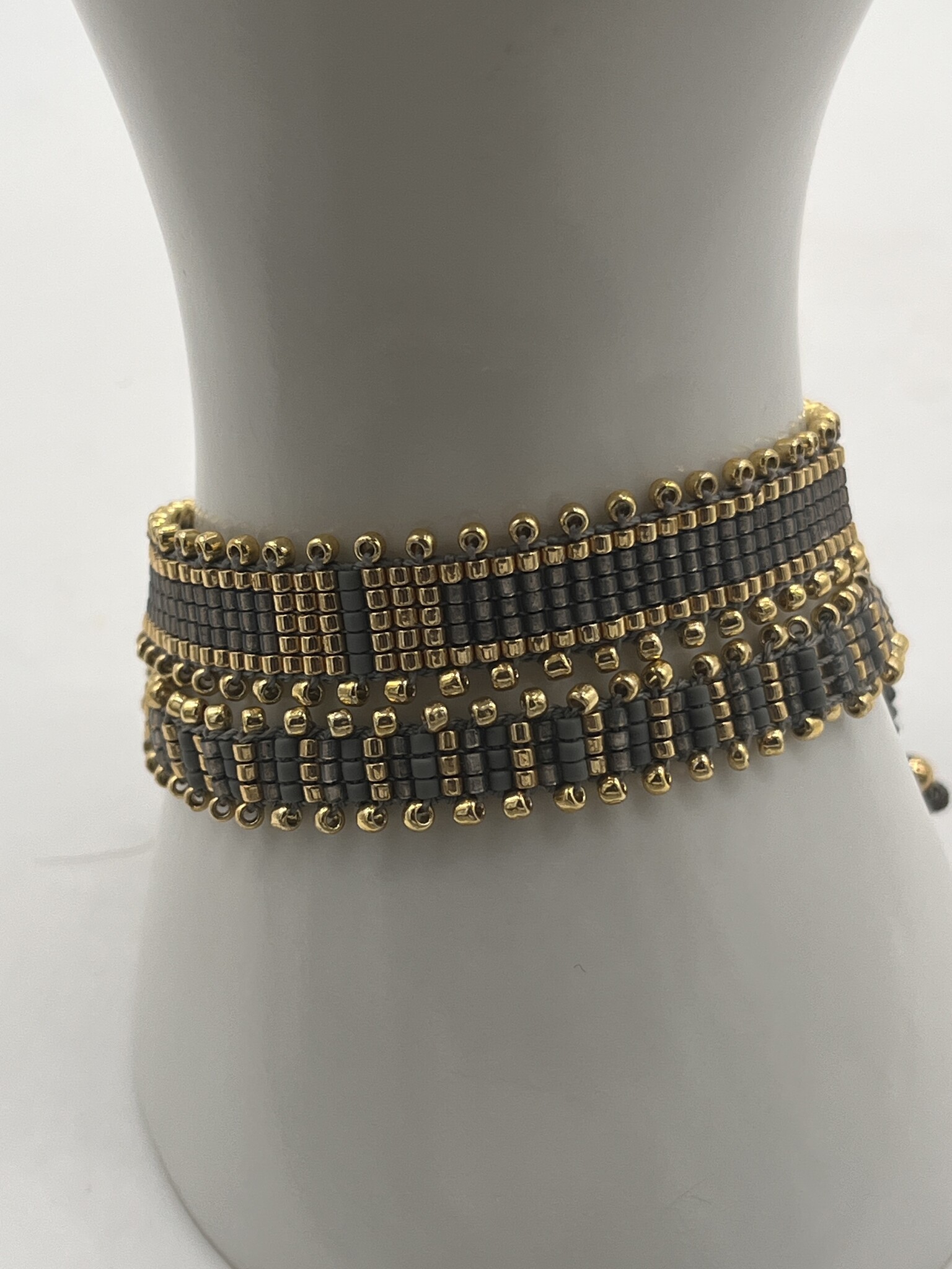 Biba Armbandje Biba goud/grijs