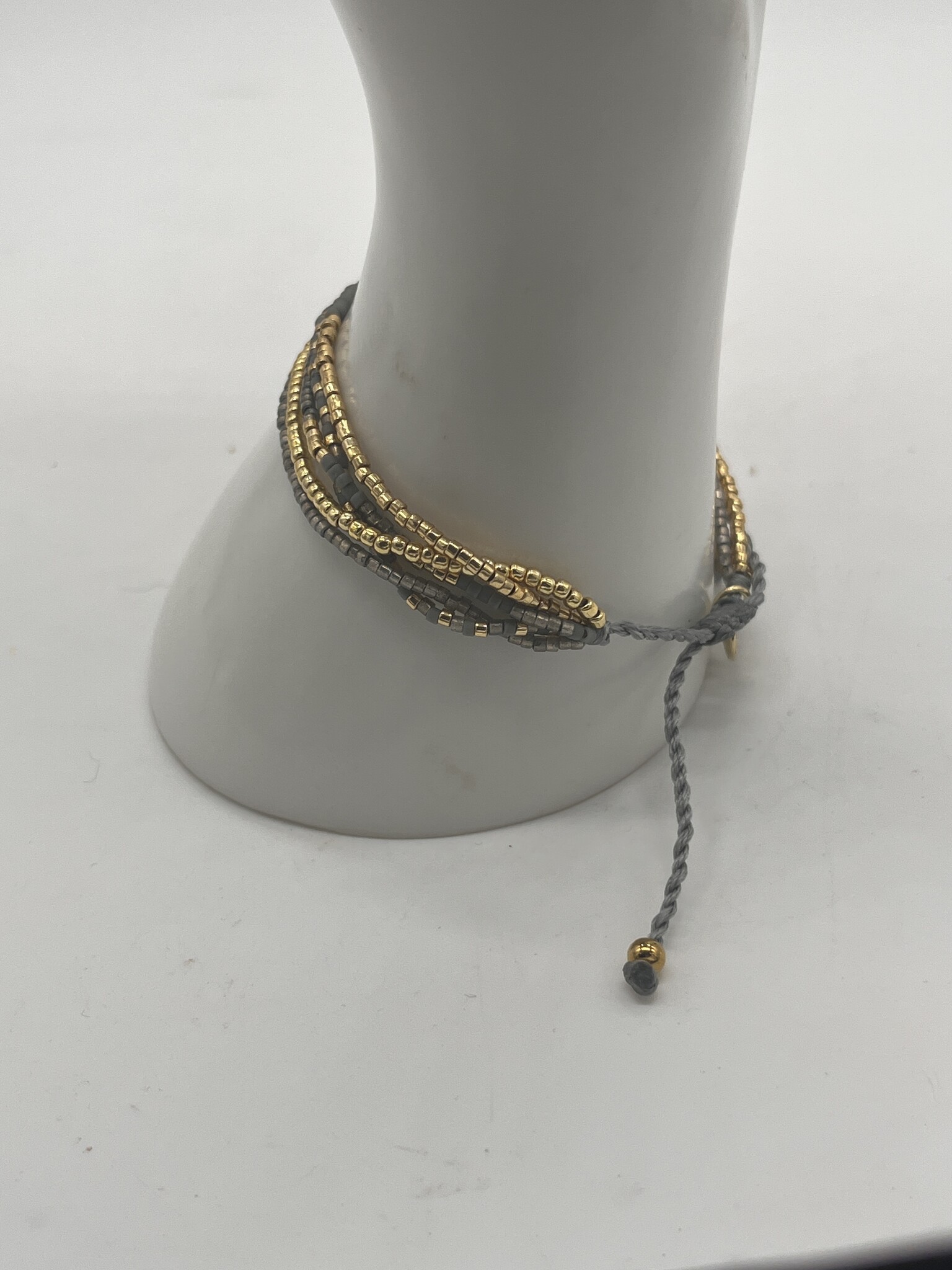 Biba Armbandje Biba goud/grijs