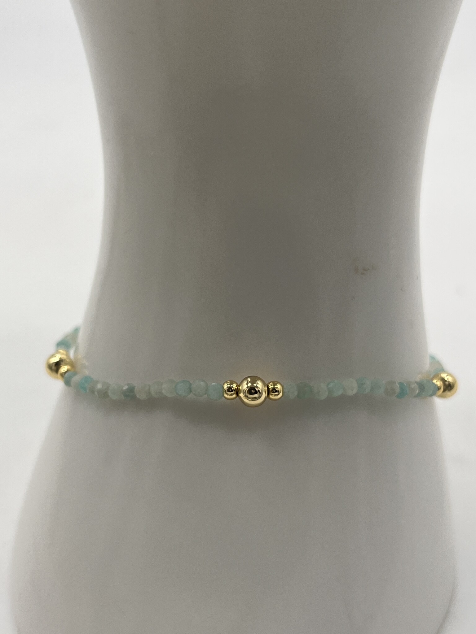 Biba Armbandje Biba goud/zee groen