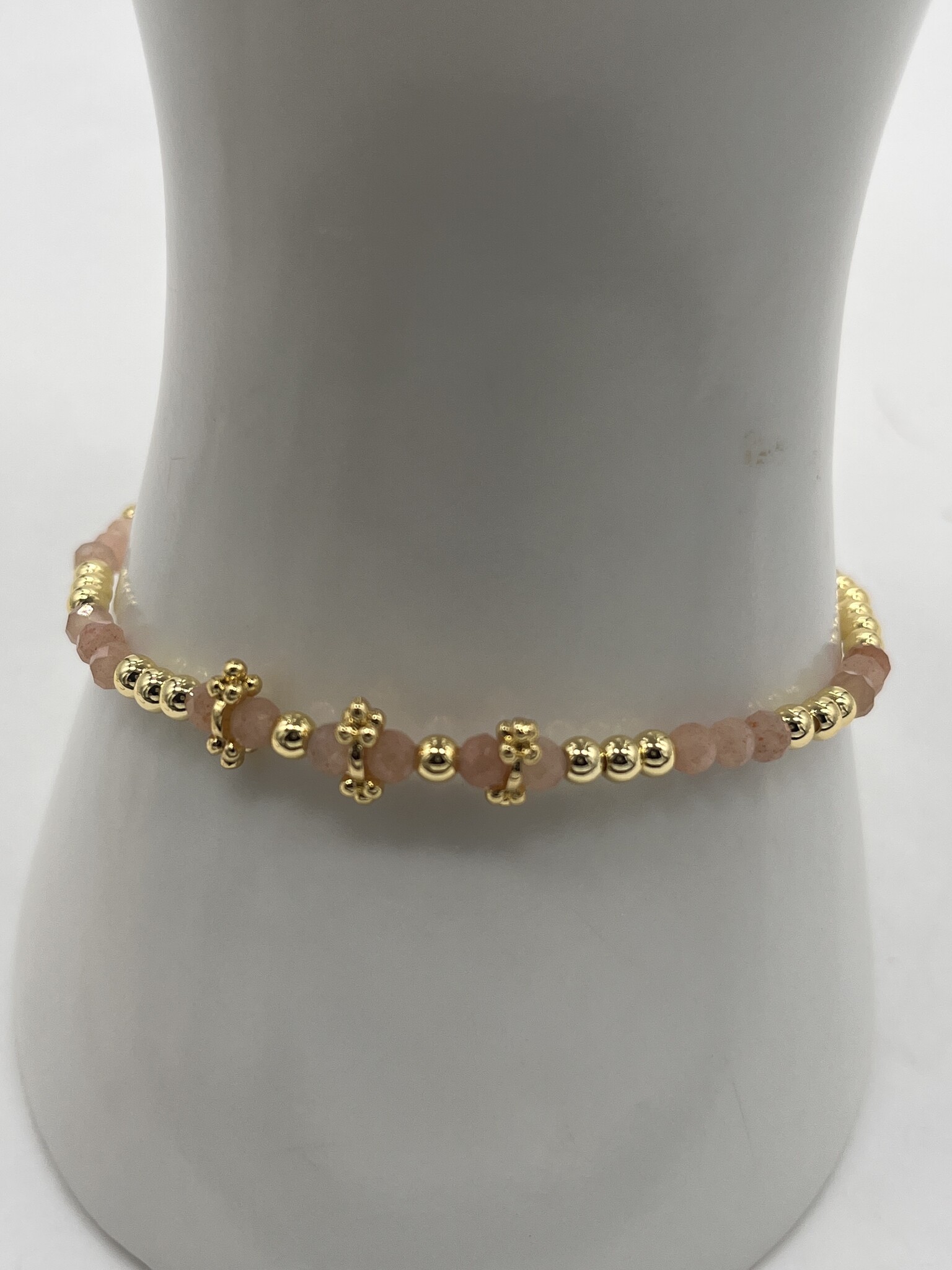 Biba Armbandje Biba goud/roze