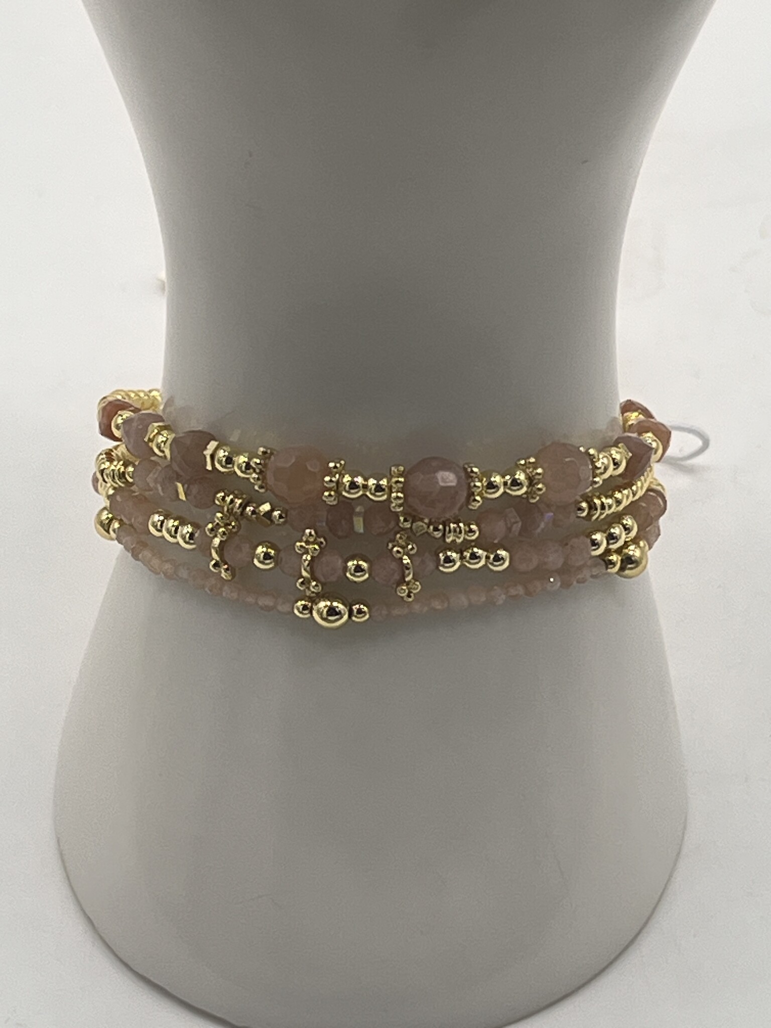 Biba Armbandje Biba goud/roze