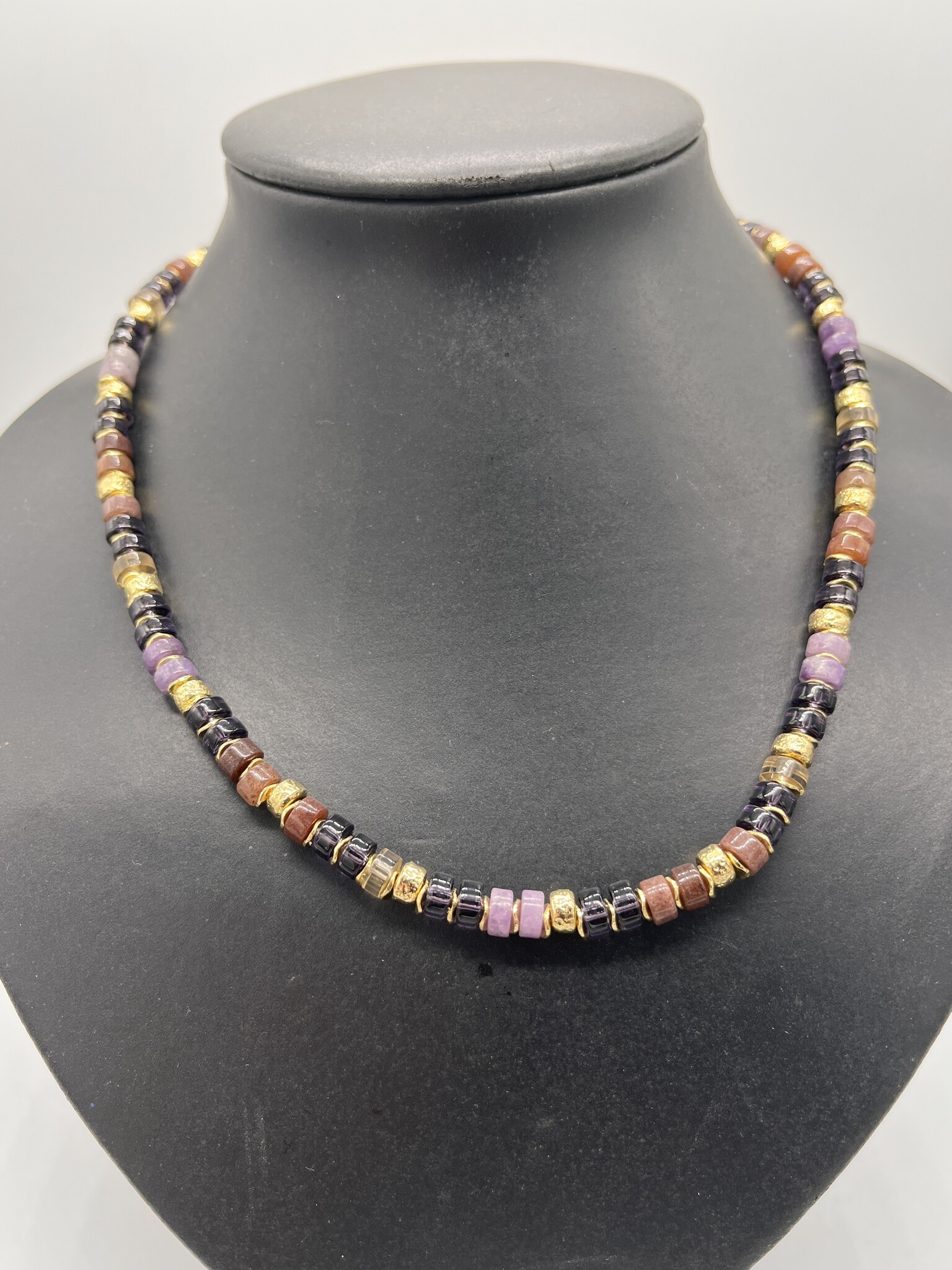 Biba Ketting Biba goud/paars