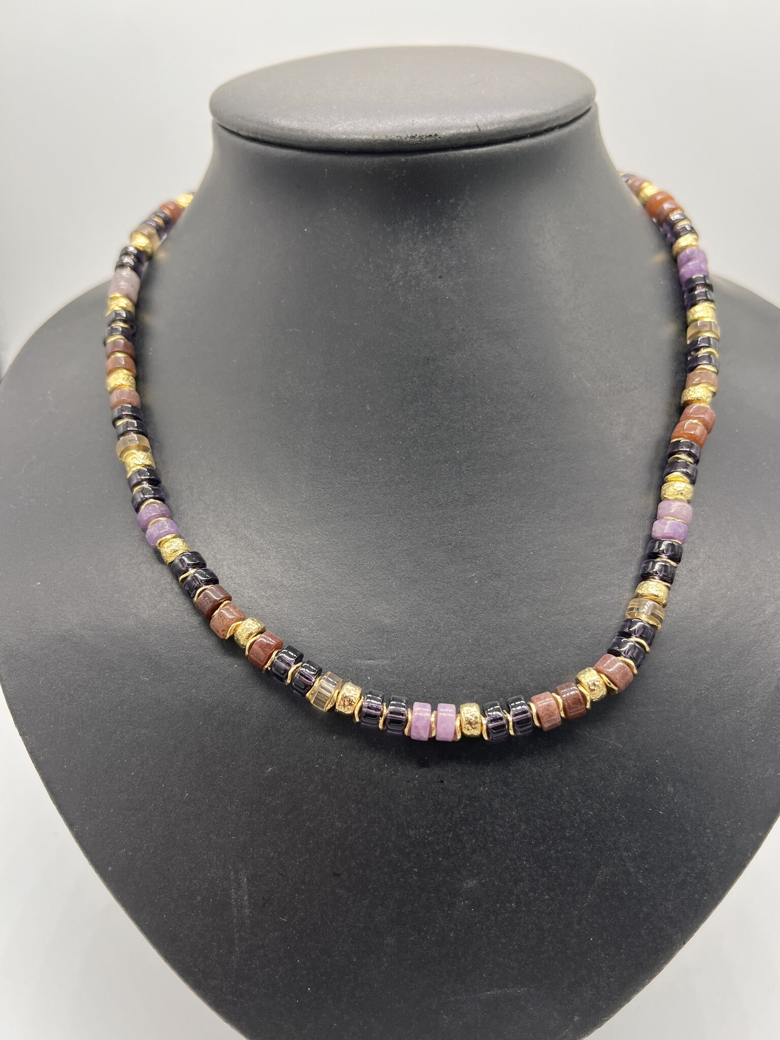 Biba Ketting Biba goud/paars