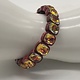 Biba Armbandje Biba goud/rood/bruin kristal