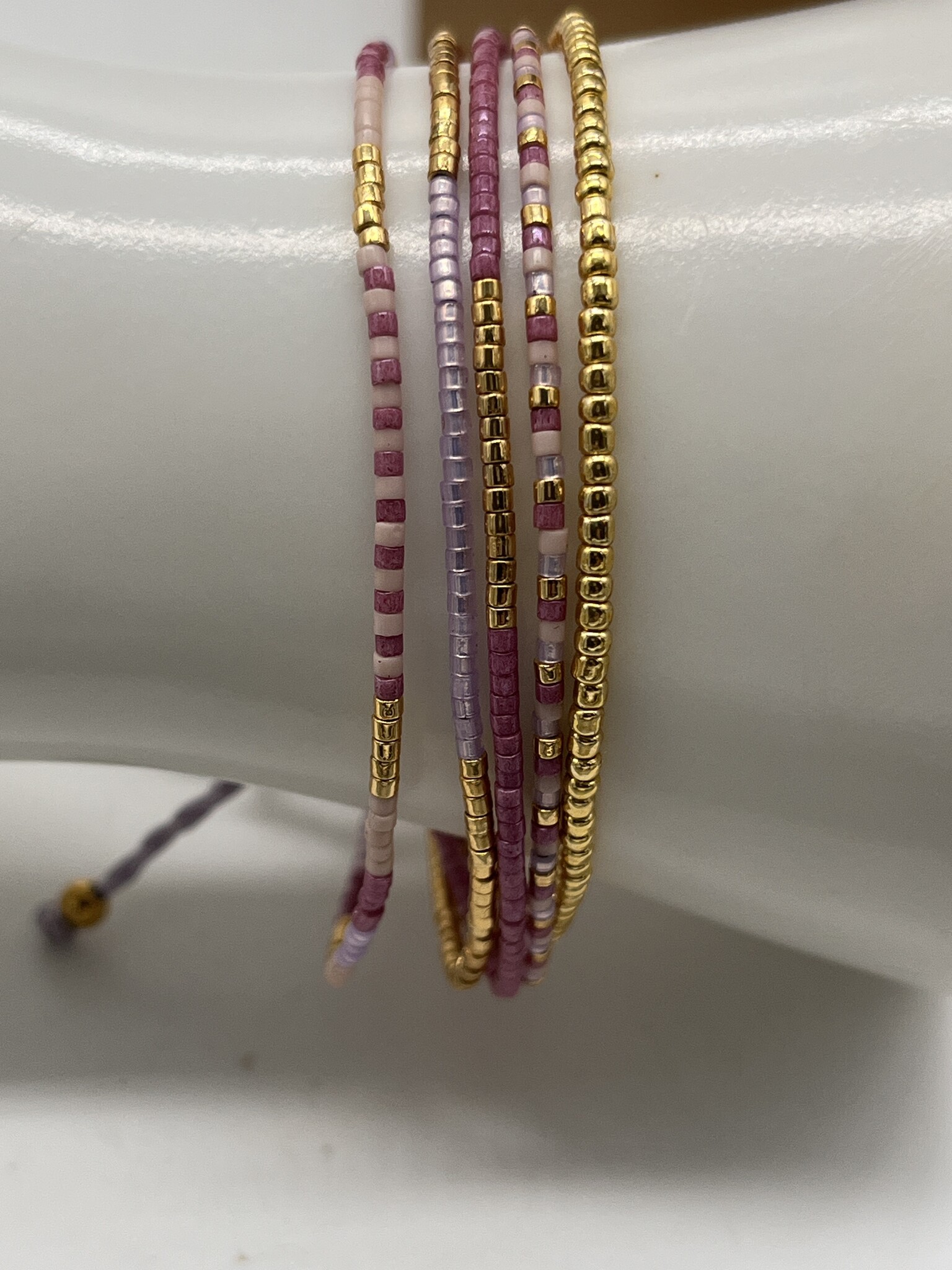 Biba Armbandje Biba goud/roze