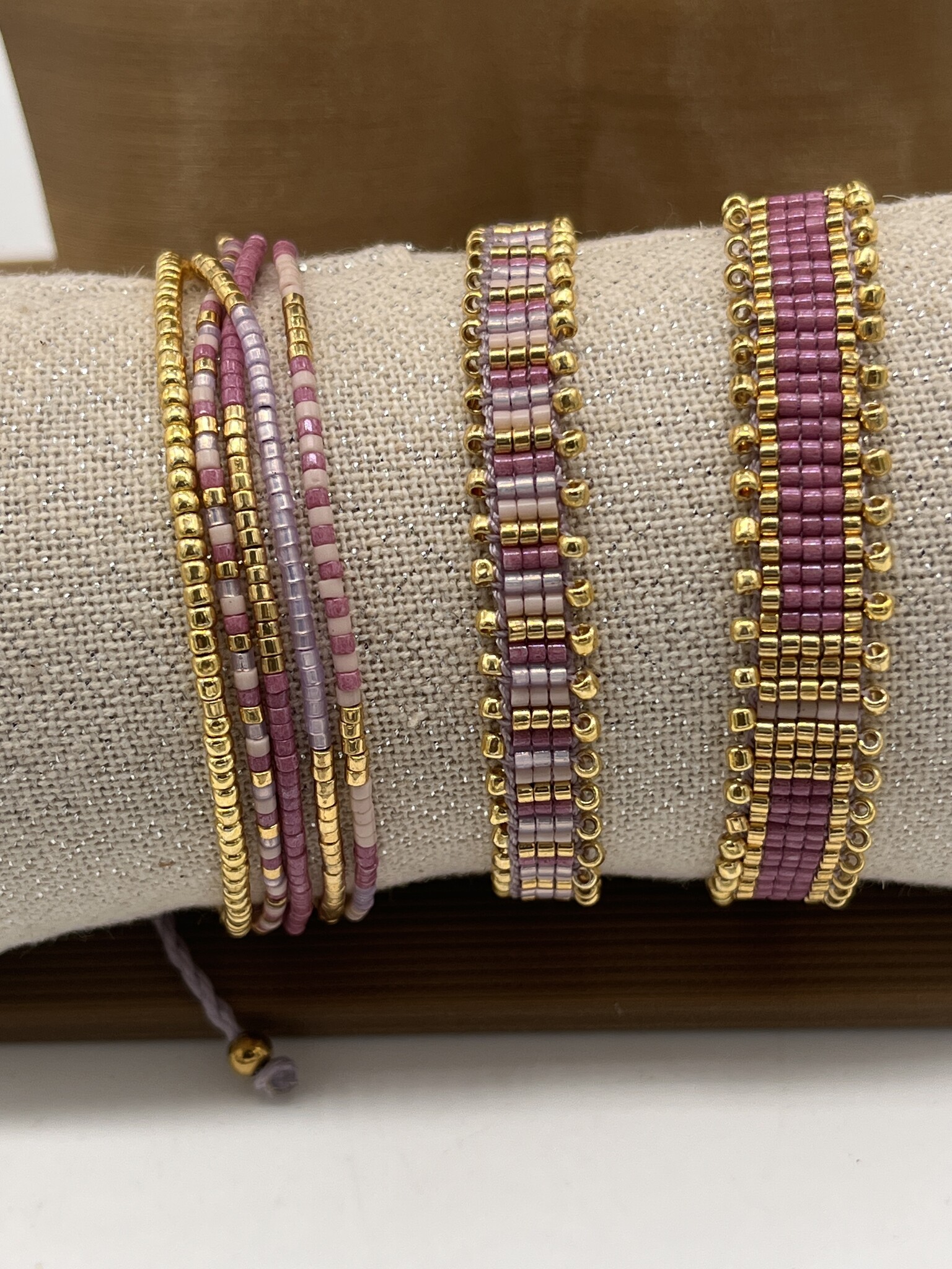 Biba Armbandje Biba goud/roze