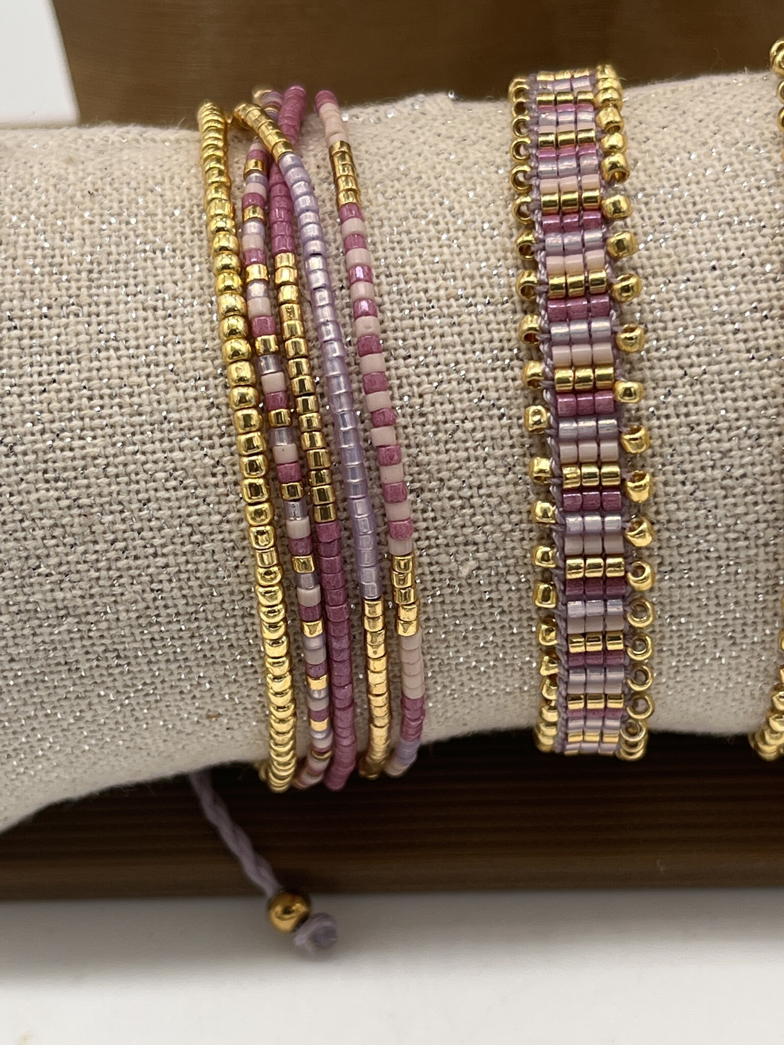 Biba Armbandje Biba goud/roze