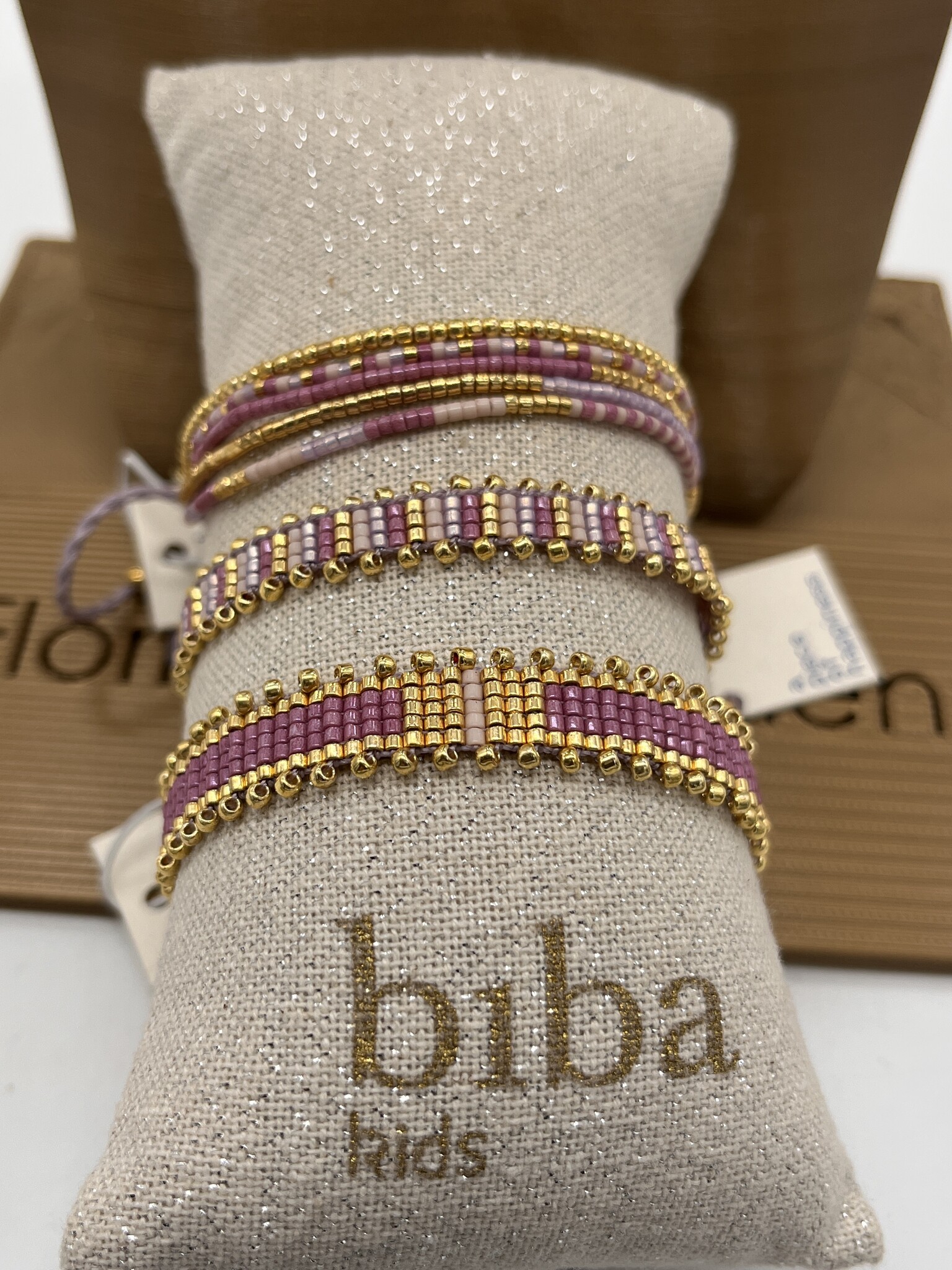 Biba Armbandje Biba goud/roze