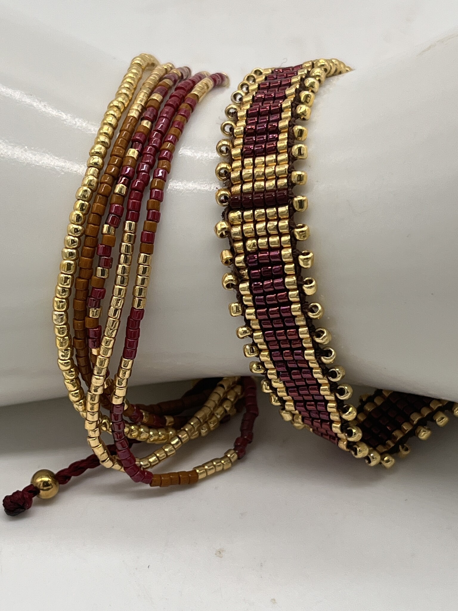 Biba Oorbellen Biba goud/rood