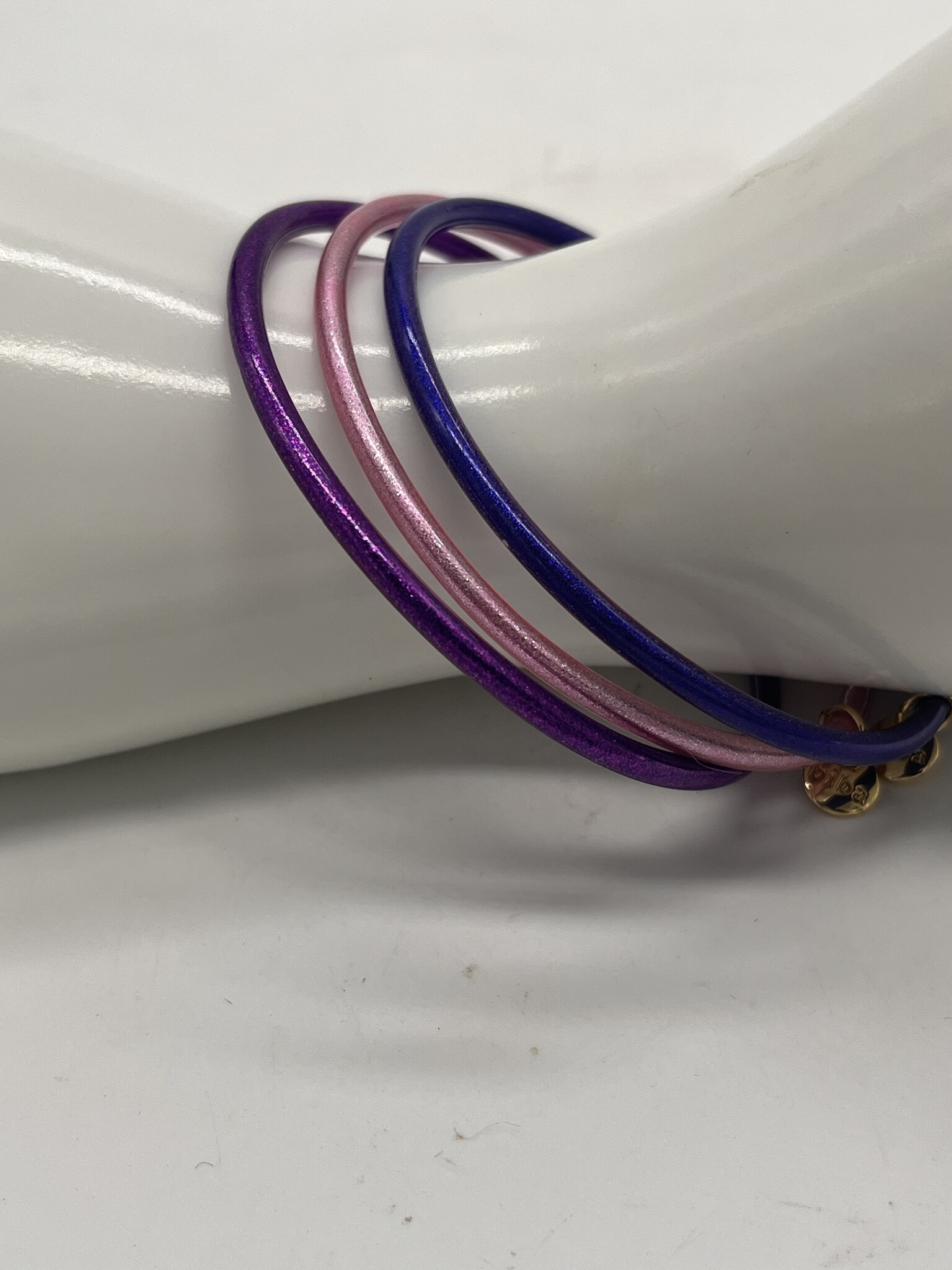 Biba Armbandjes Biba goud/paars lila roze