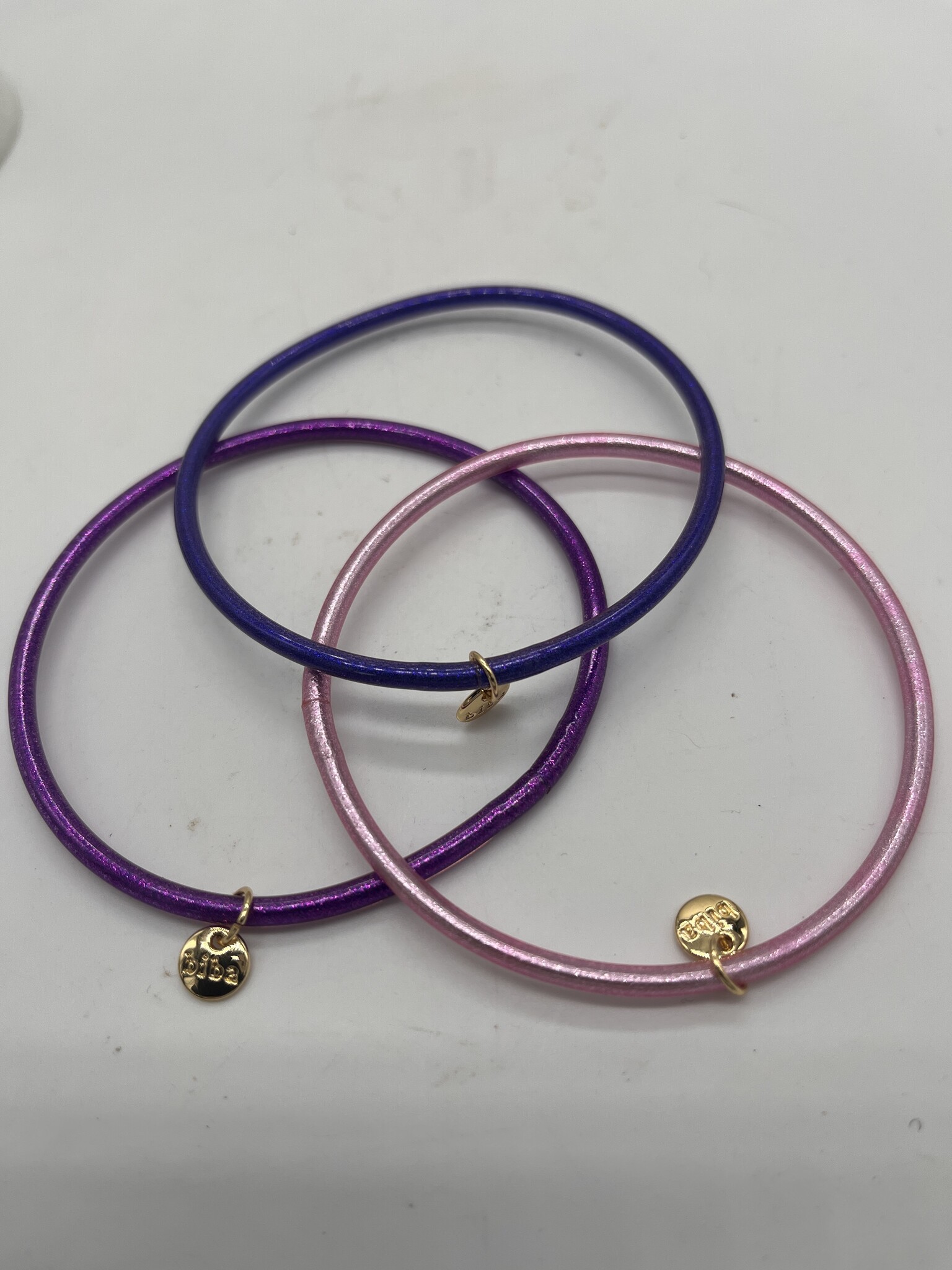 Biba Armbandjes Biba goud/paars lila roze