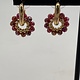 Biba  Oorbellen Biba goud/bordeaux
