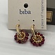 Biba  Oorbellen Biba goud/bordeaux