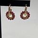 Biba  Oorbellen Biba goud/bordeaux