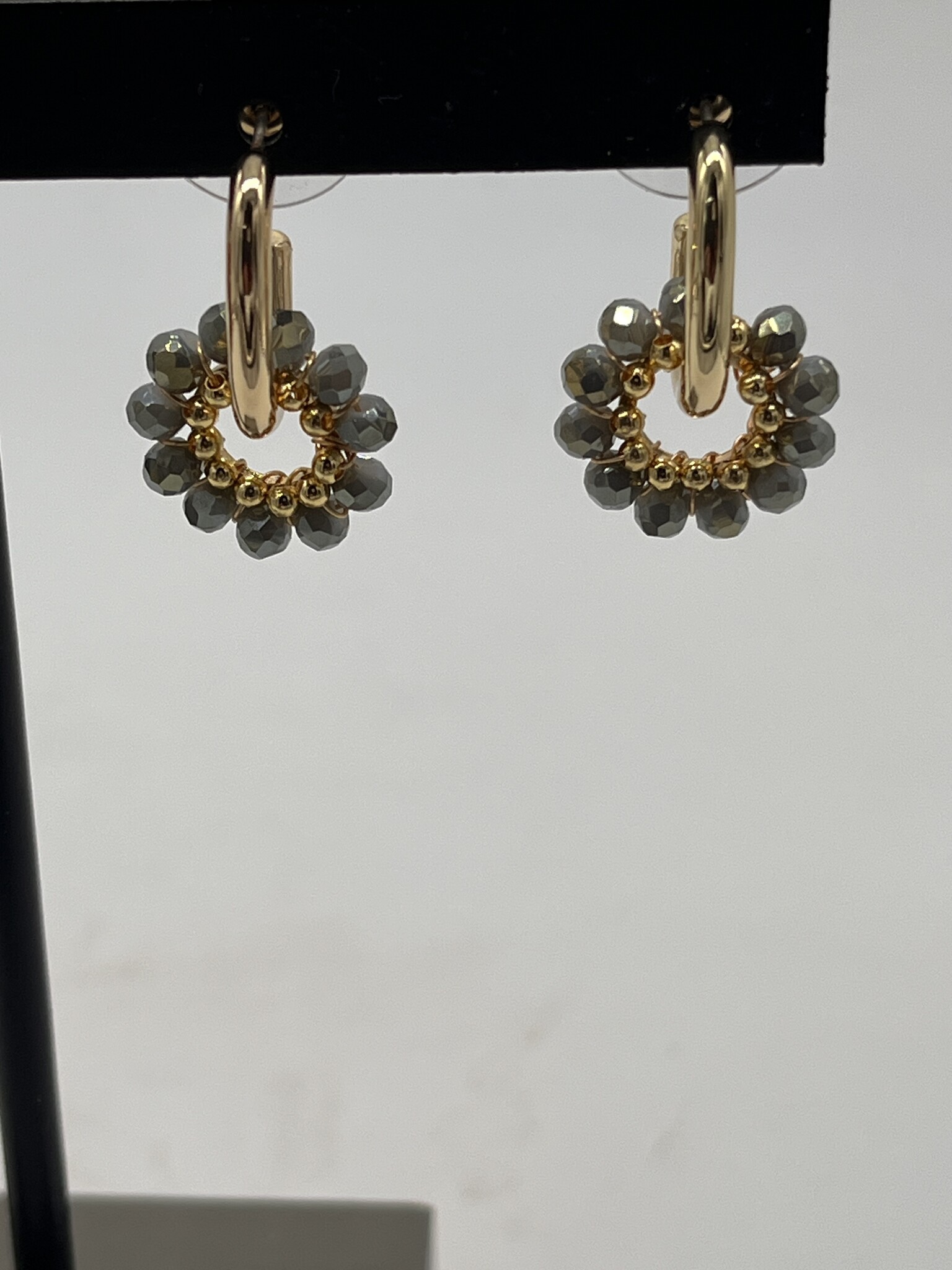 Biba Oorbellen Biba goud/grijs