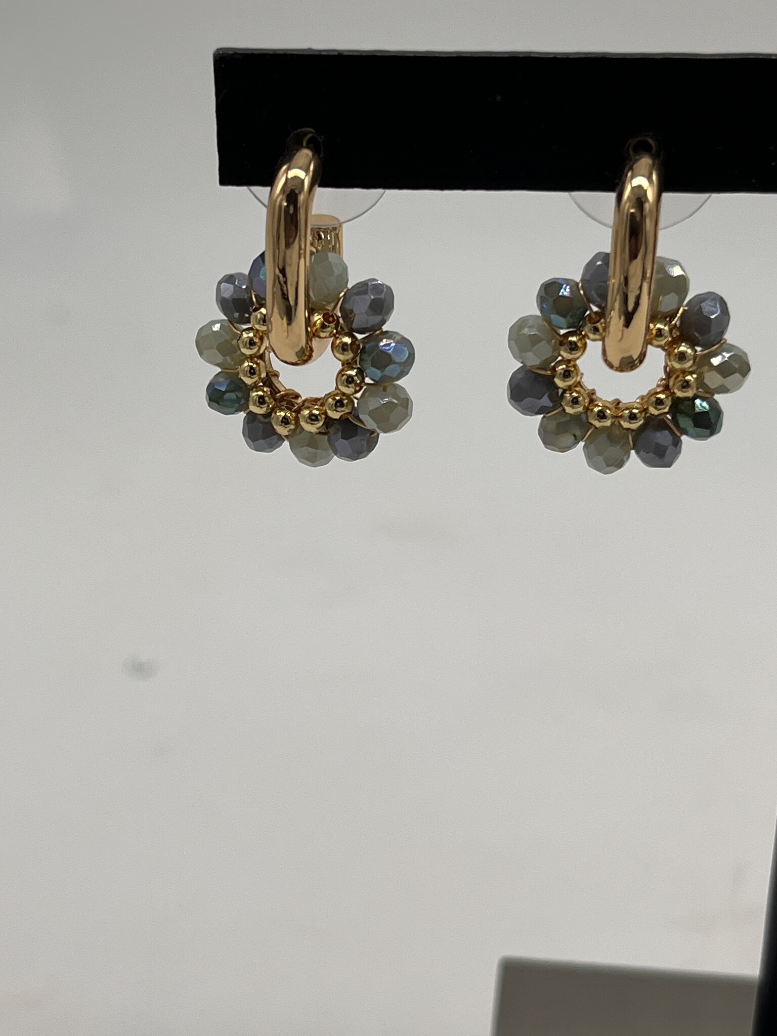 Biba Oorbellen Biba goud/grijs