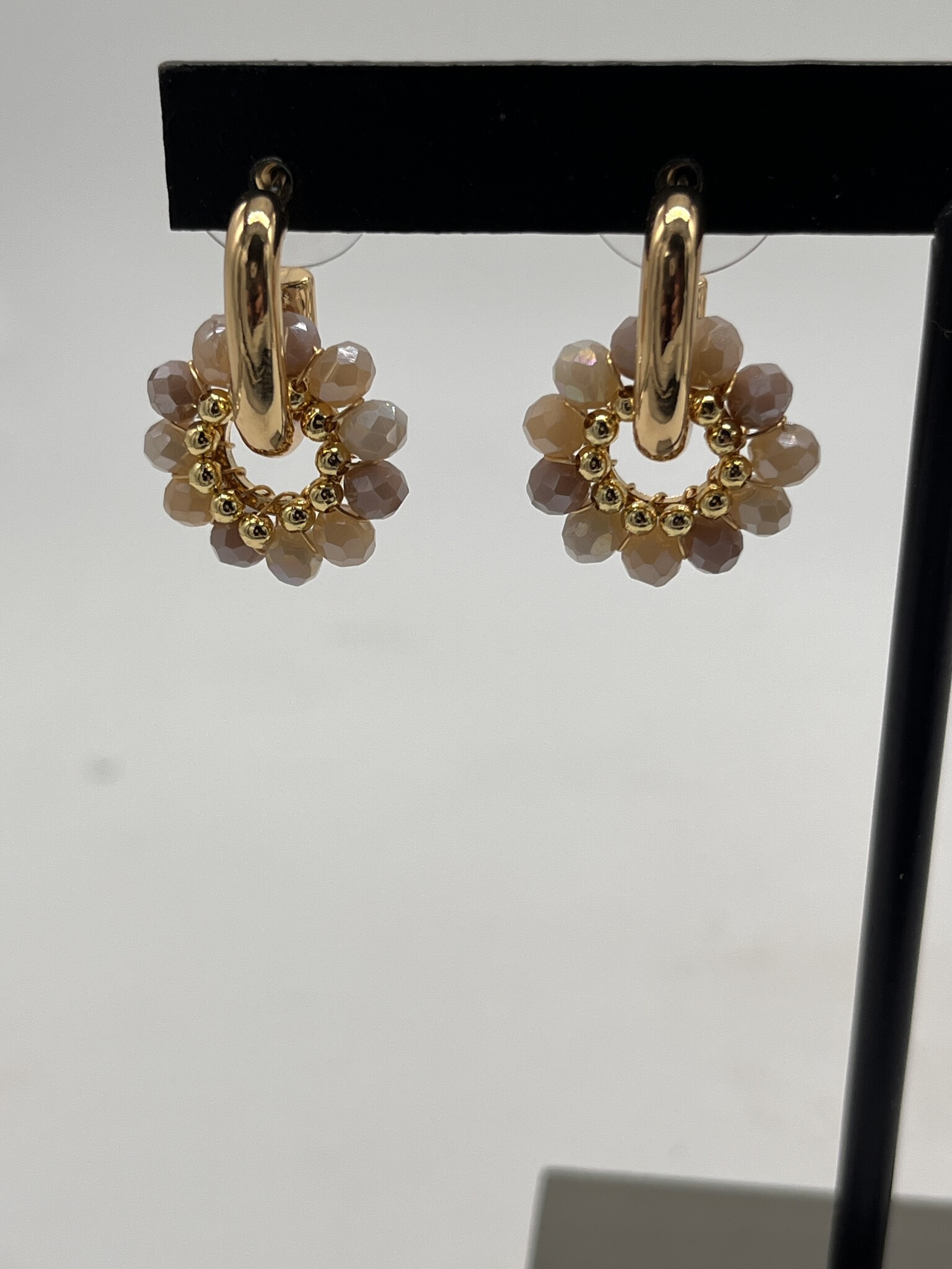 Biba Oorbellen Biba goud/beige /bruin/licht