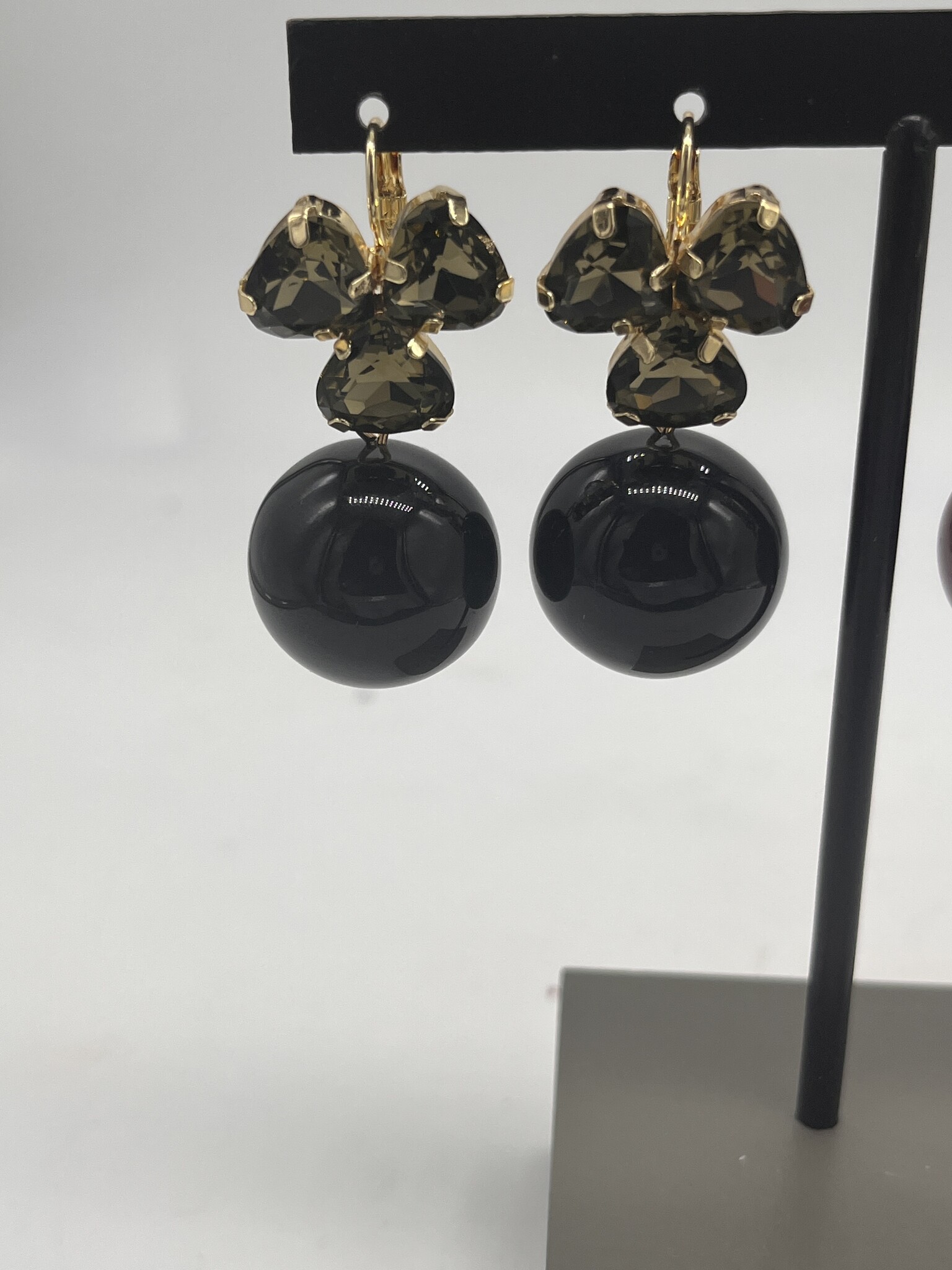 Biba Oorbellen Biba goud/zwart