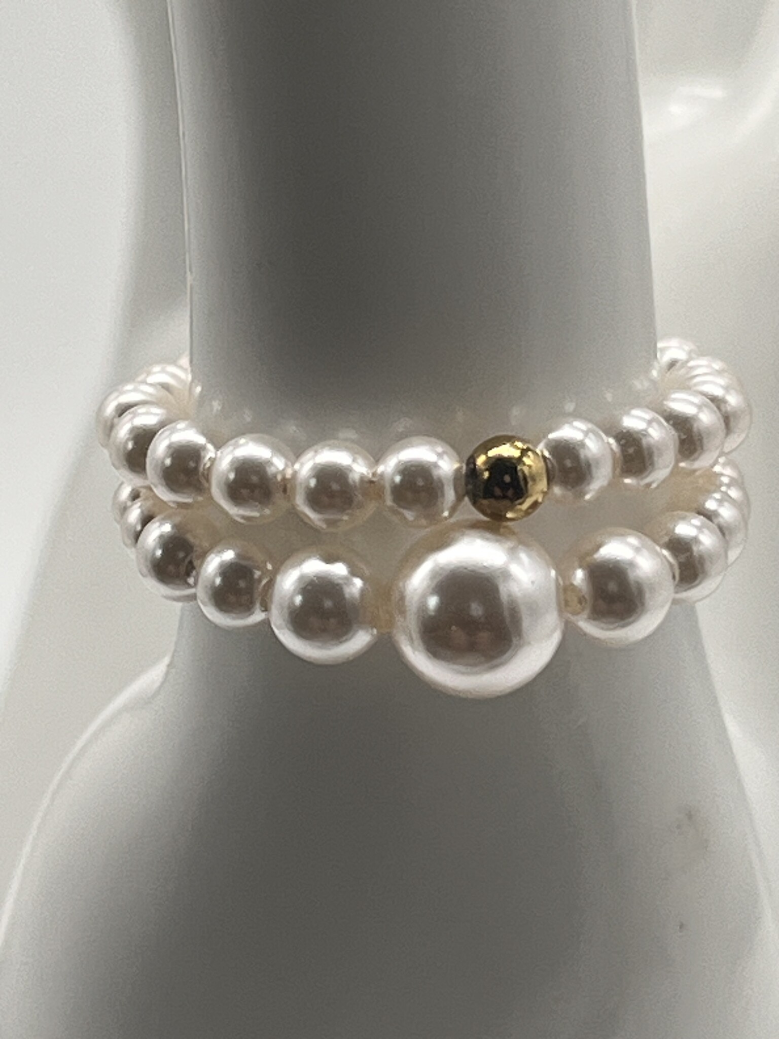 Liet&Joliet Ring Liet&Joliet goud/wit parel