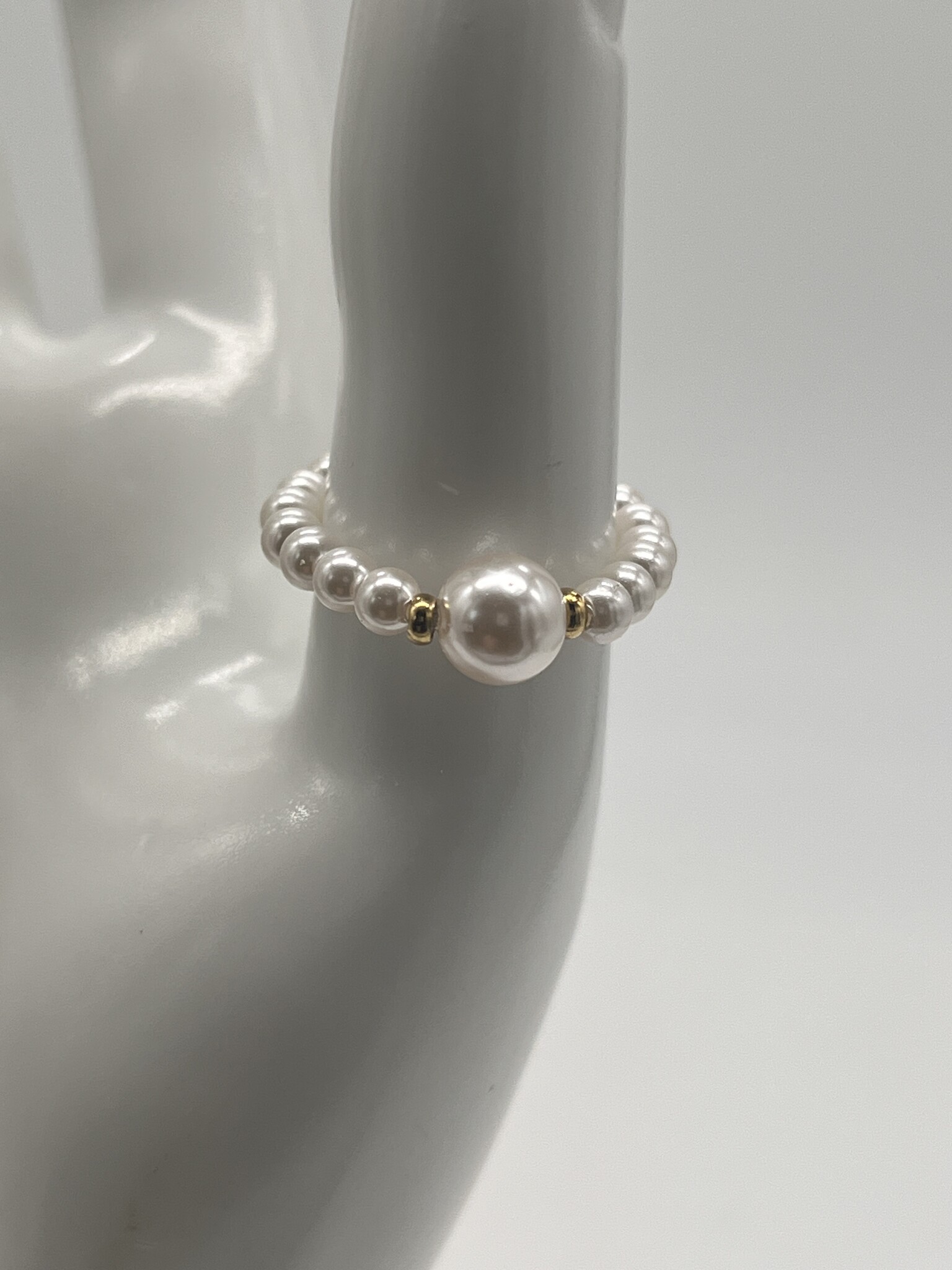 Liet&Joliet Ring Liet&Joliet goud/wit parel